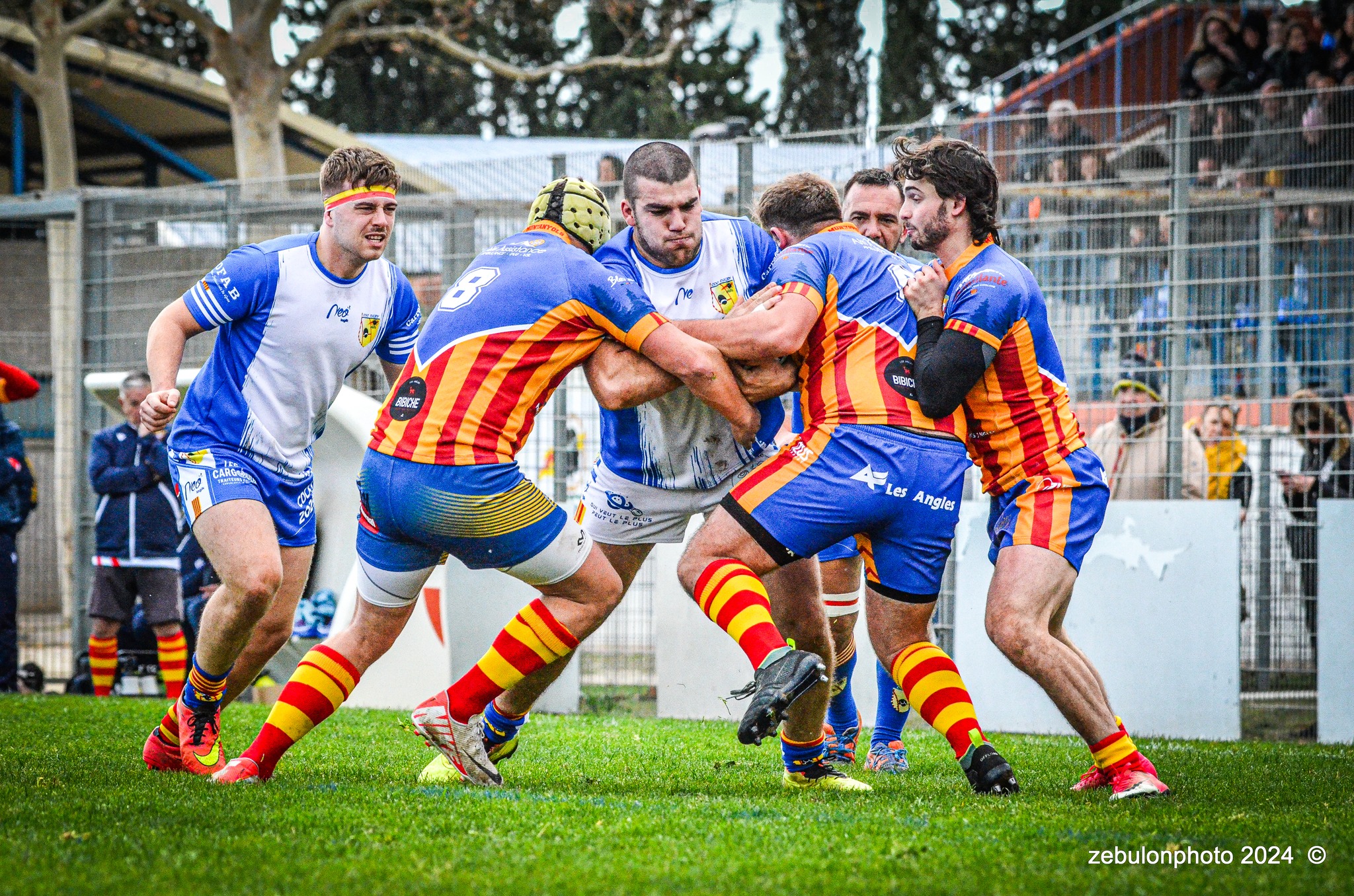  Cabestany Olympique XV - Rugby Athlétique Cerdagne Capcir - Rugby - Ligue Occitanie - Cabestany vs Cerdagne Capcir (#LO24CABRACC01) Photo by: Photo Zebulon | Siuxy Sports 2024-01-27