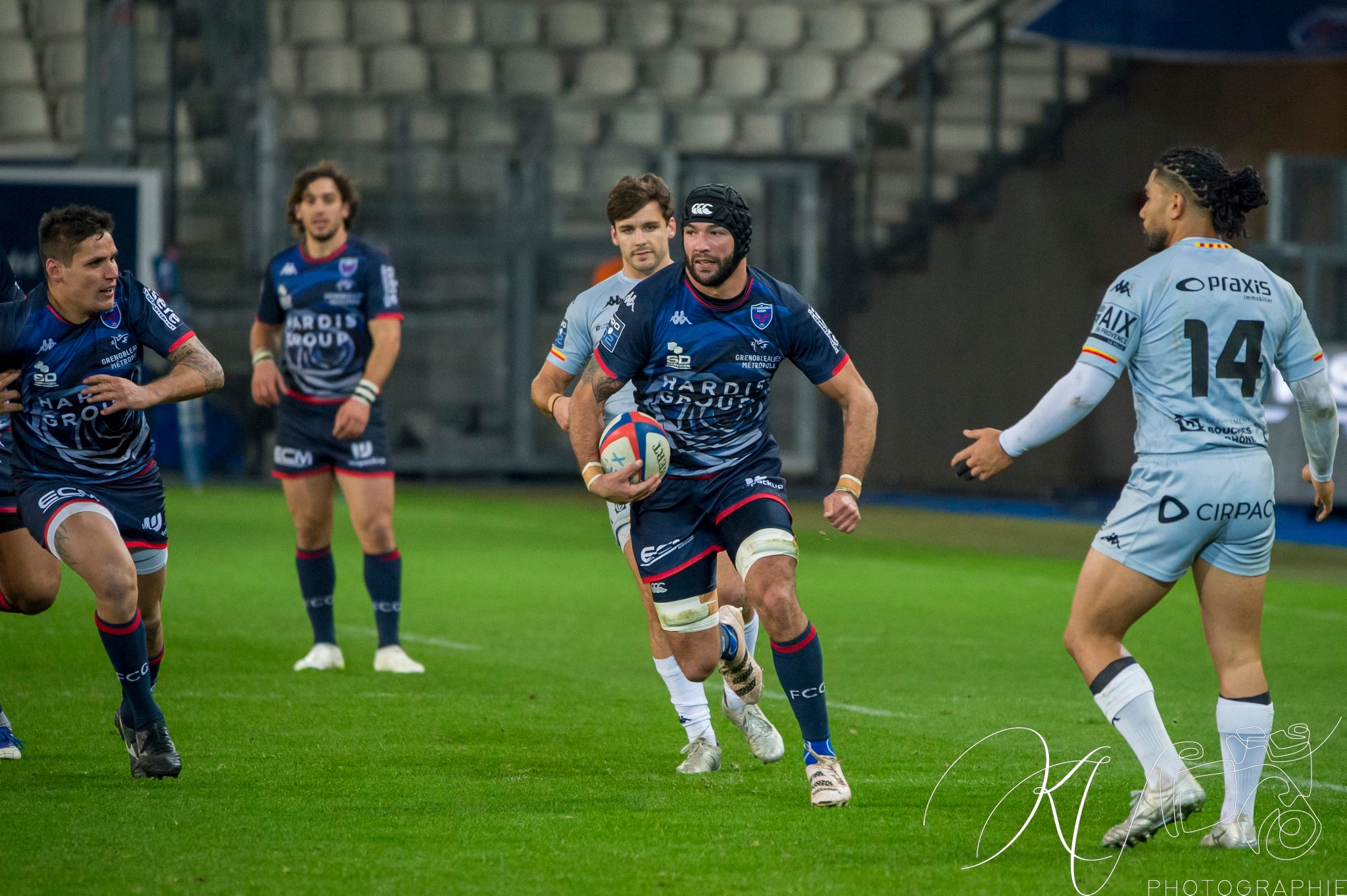 Steeve BLANC-MAPPAZ - Bautista EZCURRA -  FC Grenoble Rugby - Provence - Rugby - PRO D2 - FC GRENOBLE (45) VS (10) Provence Rugby (#2024PROD1FCGPRR01) Photo by: Karine Valentin | Siuxy Sports 2024-01-04