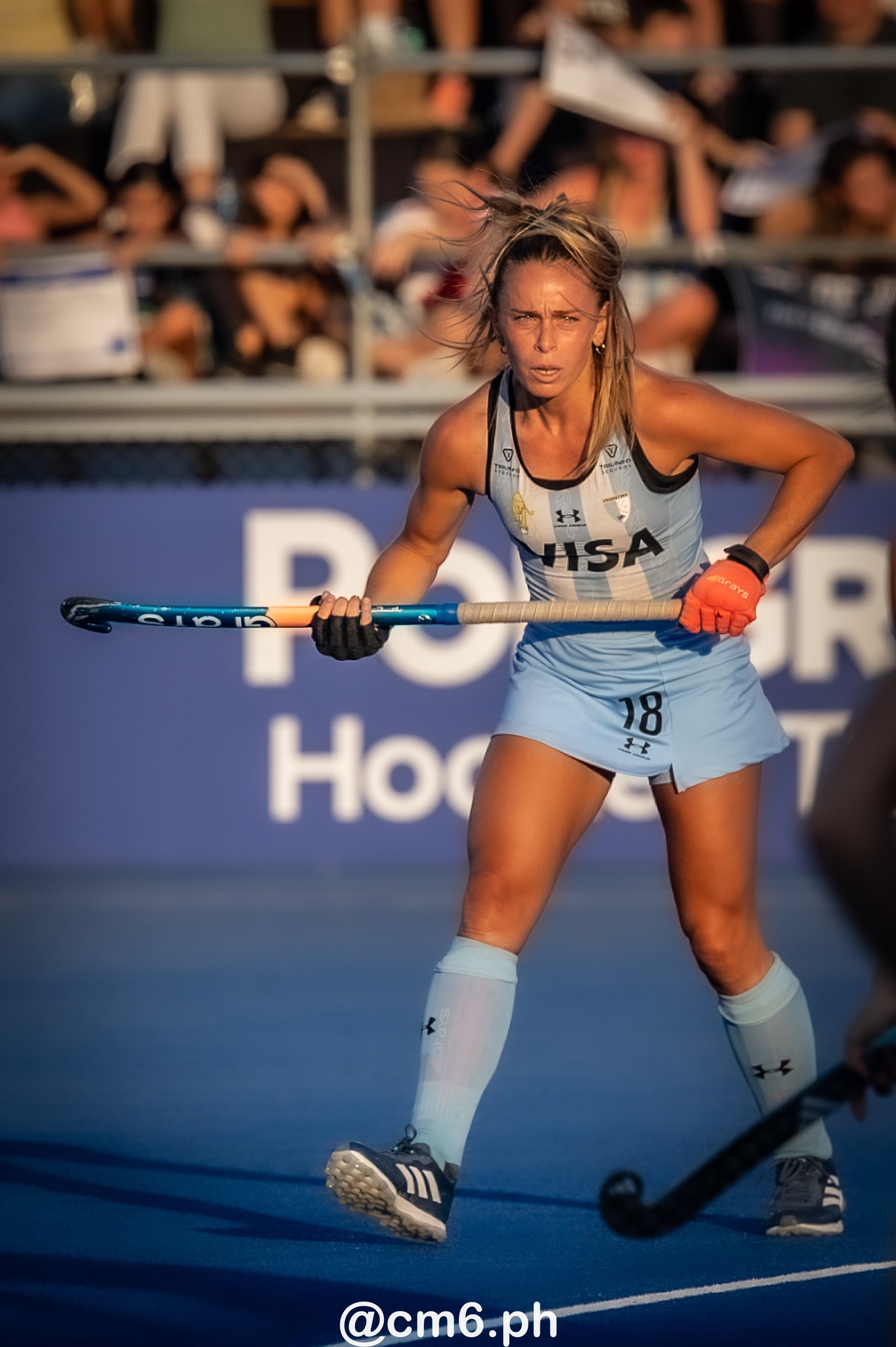 Victoria SAUZE VALDEZ -  Selección femenina de hockey sobre césped de Argentina - Netherlands women's national field hockey team - Field hockey - FIH Pro League Fem 2023-2024 - Argentina (1) vs (4) Netherlands (#FIHPF24ARGNET12) Photo by: Christian Mas | Siuxy Sports 2023-12-08