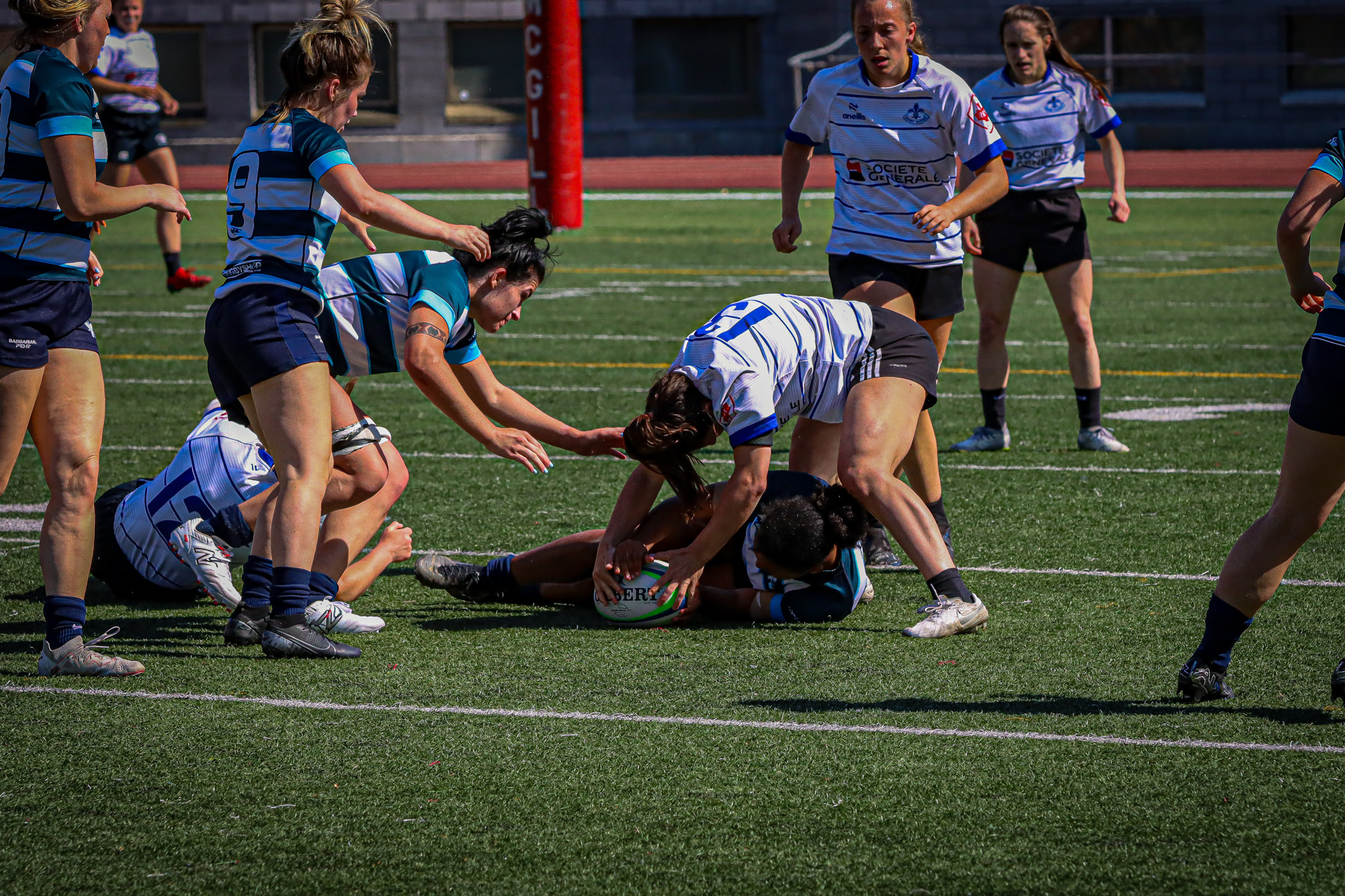 Corinne FRÉCHETTE -  Équipe féminine - Rugby Québec - Ontario Blues (w) - Rugby - QORC-CROQ 2024 - FINALS - QUÉBEC EST (37) VS (13) ONTARIO EST - 1ST POSITION - Reel Mayarts (#QORC24QCEONE16) Photo by: Photo Mayarts | Siuxy Sports 2024-06-01