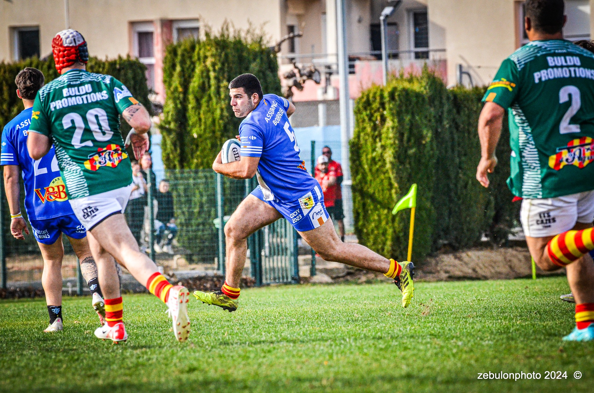 Cabestany Olympique XV - RC Ponteilla - Rugby - FFR Reg3 - Cabestani (15) vs (25) Ponteilla (#FFR24R3CABPON03) Photo by: Photo Zebulon | Siuxy Sports 2024-03-17