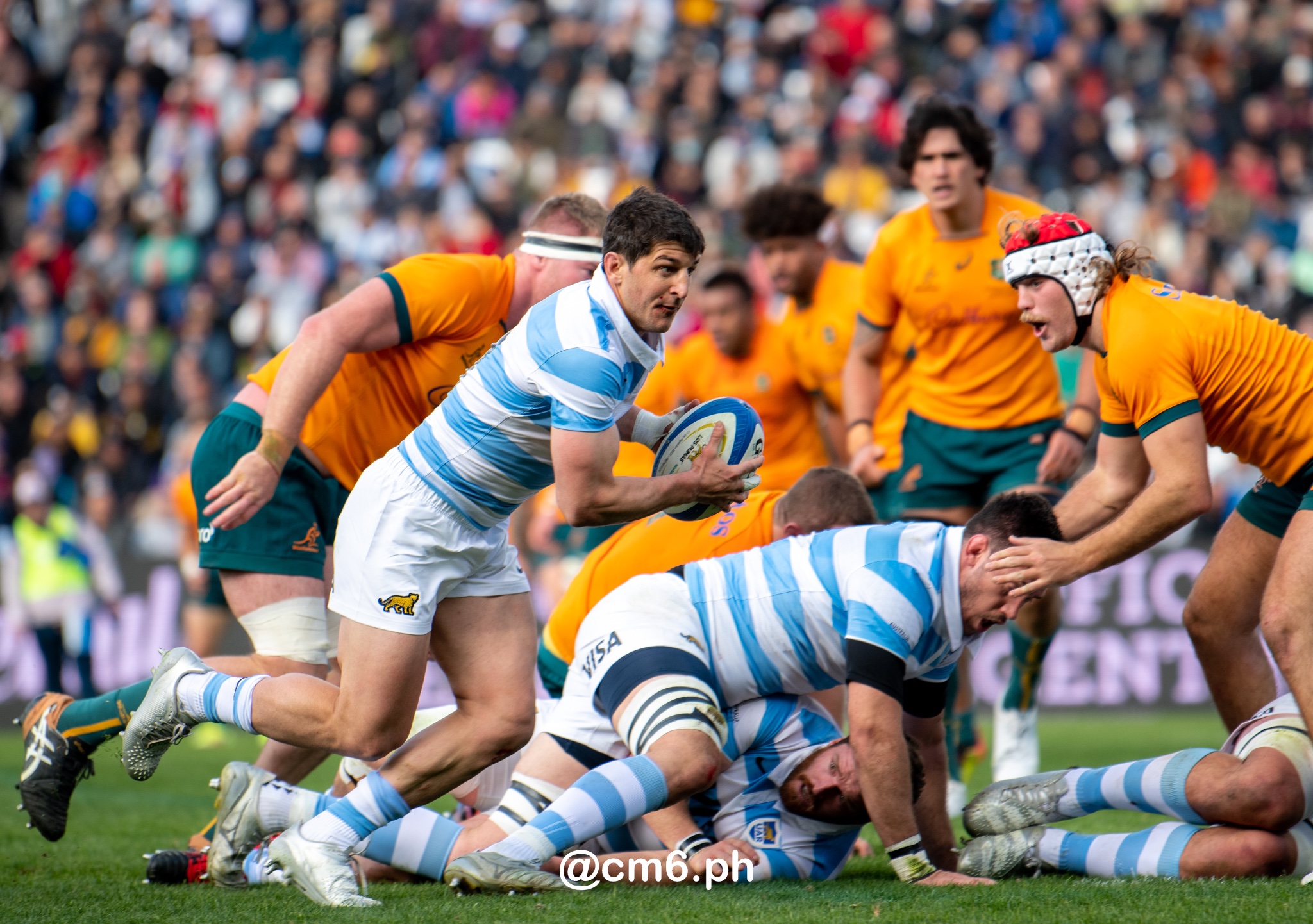  Selección Argentina de Rugby XV - Australia national rugby union team (M) - Rugby - Rugby Championship - Pumas (26) vs (41) Australia - Mendoza - Reel A (#RCH22ARGAUSa07) Photo by: Christian Mas | Siuxy Sports 2022-07-06