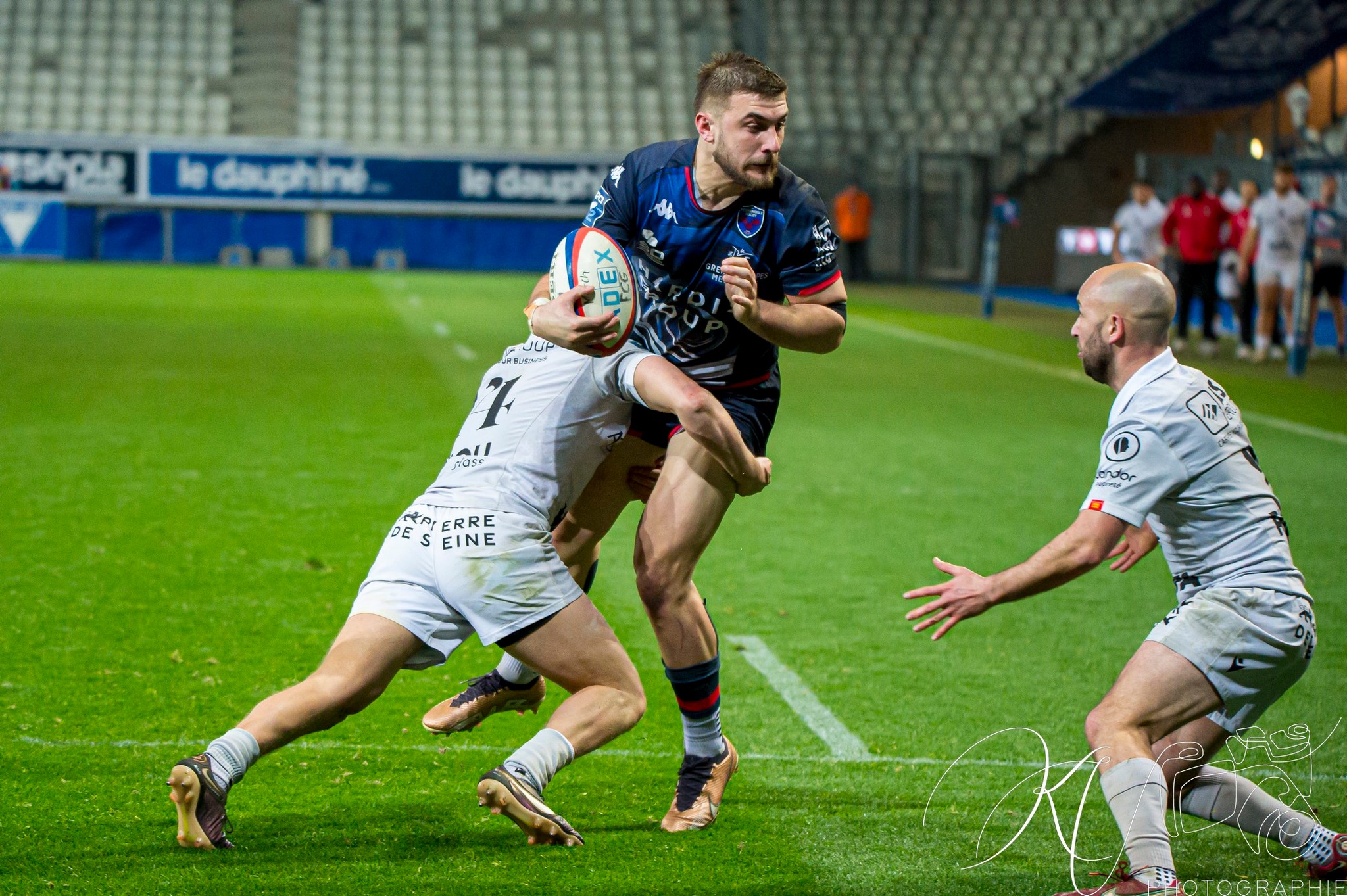 Romain FUSIER -  FC Grenoble Rugby - Rouen Normandie Rugby - Rugby - Pro D2 - FC Grenoble (43) vs (16) Rouen (#PD224FCGRNR03) Photo by: Karine Valentin | Siuxy Sports 2024-03-01
