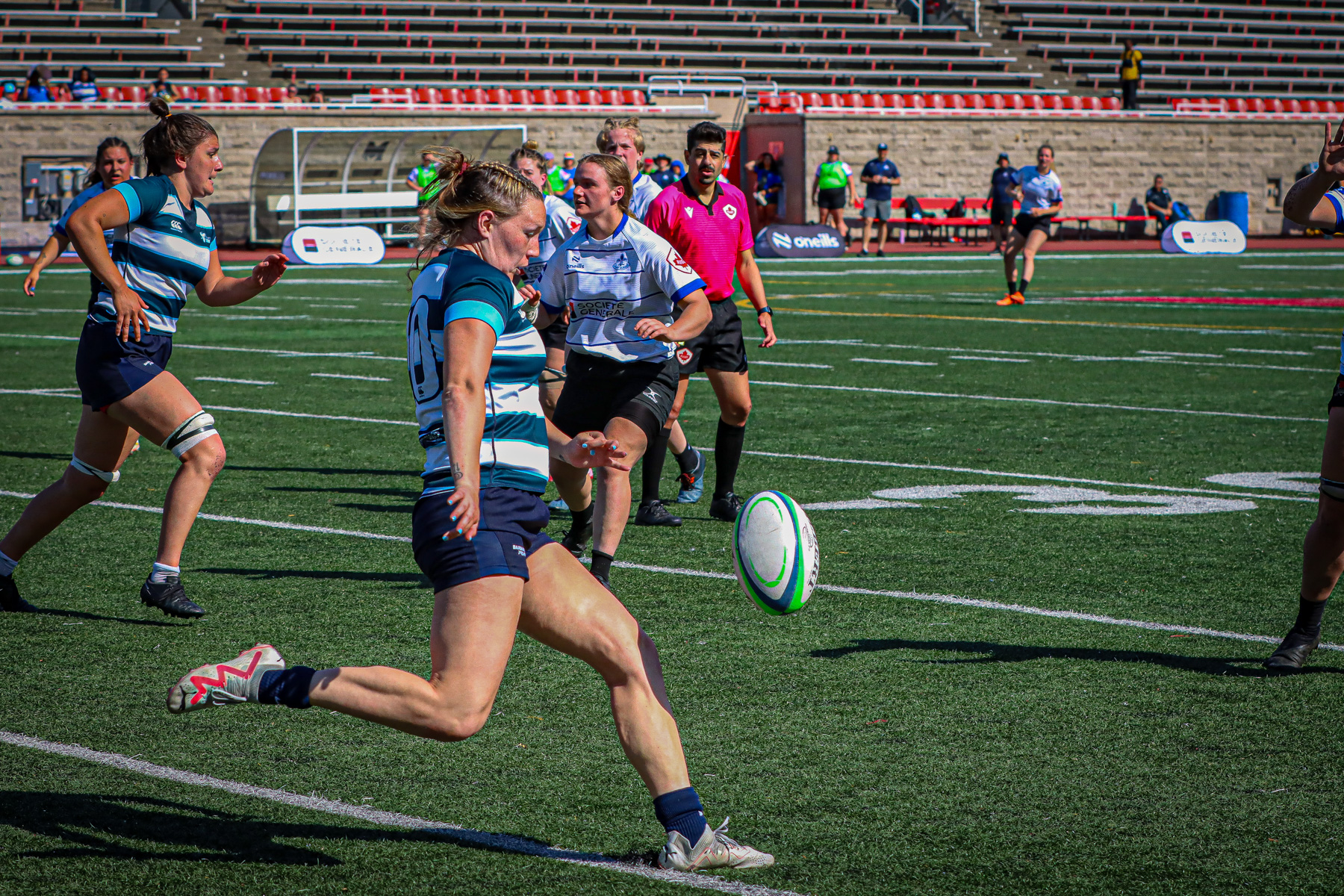  Équipe féminine - Rugby Québec - Ontario Blues (w) - Rugby - QORC-CROQ 2024 - FINALS - QUÉBEC EST (37) VS (13) ONTARIO EST - 1ST POSITION - Reel Mayarts (#QORC24QCEONE16) Photo by: Photo Mayarts | Siuxy Sports 2024-06-01