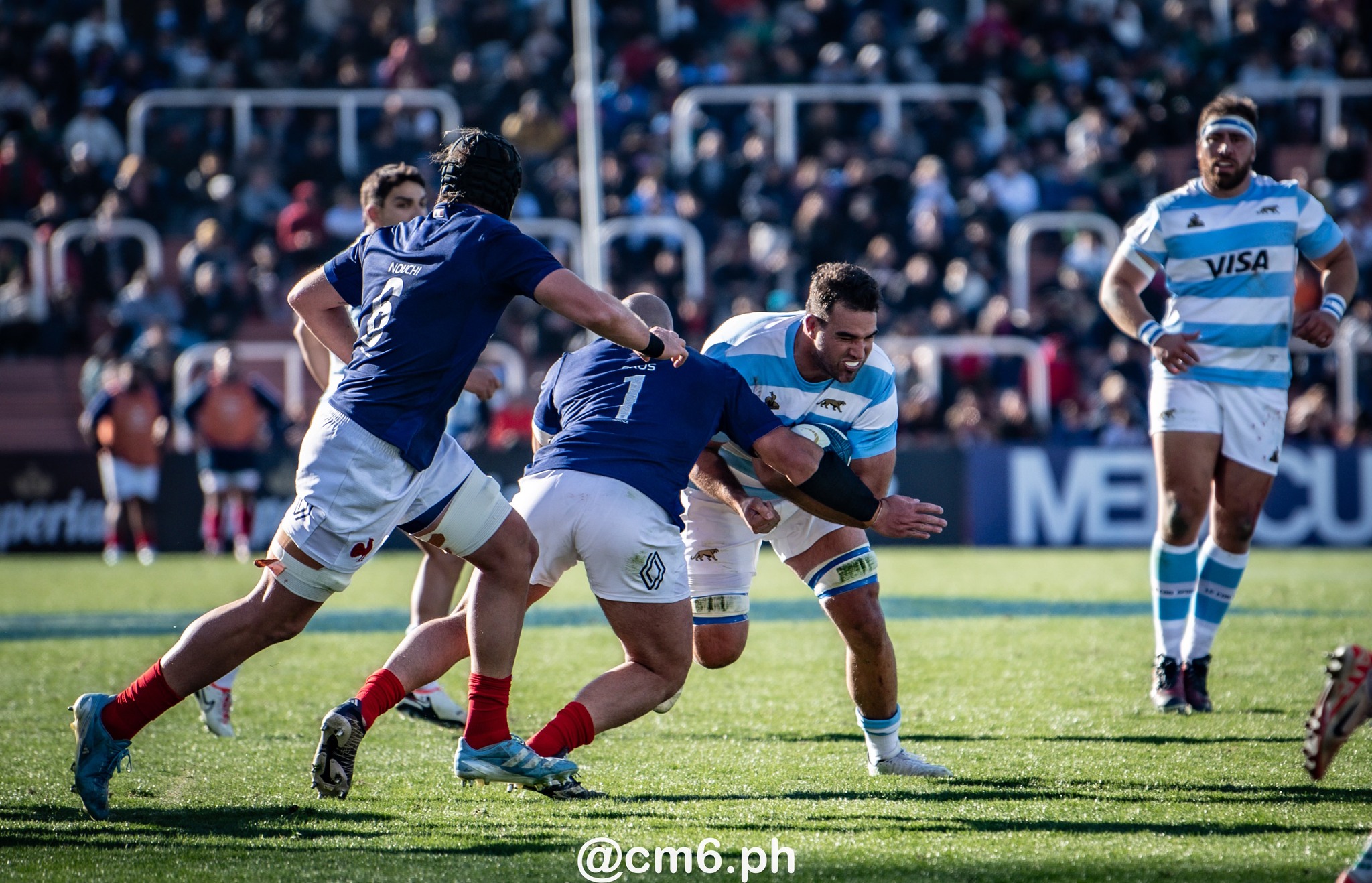 Eduardo BELLO - Lucas PAULOS -  Selección Argentina de Rugby XV - Équipe de France de rugby à XV - Rugby - 2024 - Los Pumas - Argentina (13) vs (28) Francia (#2024PUMFRA07) Photo by: Christian Mas | Siuxy Sports 2024-07-06