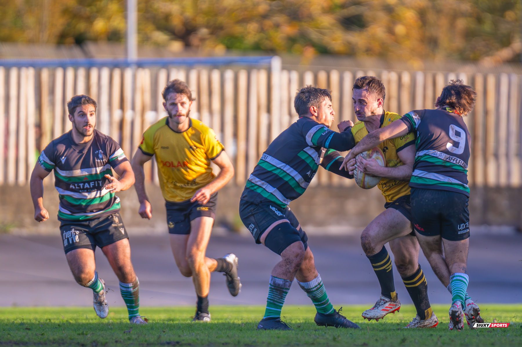 Jon Ander CALVO DE LA QUINTANA - Noah COOPER -  Getxo Artea Rugby Taldea - La Única Rugby Taldea - Rugby - FER 2024 - DHB - Getxo RT (91) vs (0) La Unica RT (#FER24DHBGRTLUR11) Photo by: Fredy Monfoto | Siuxy Sports 2023-11-04