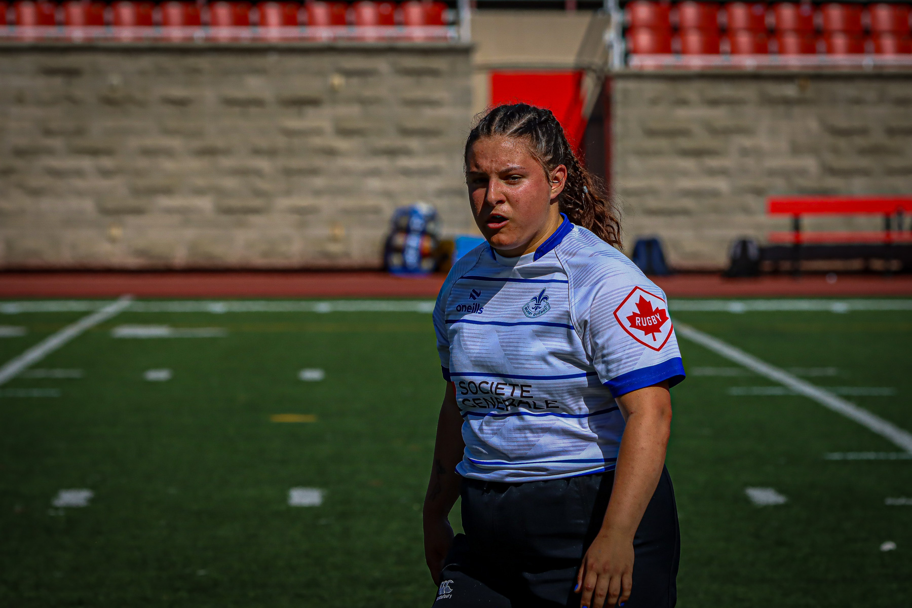 Camille BEURCQ -  Équipe féminine - Rugby Québec - Ontario Blues (w) - Rugby - QORC-CROQ 2024 - FINALS - QUÉBEC EST (37) VS (13) ONTARIO EST - 1ST POSITION - Reel Mayarts (#QORC24QCEONE16) Photo by: Photo Mayarts | Siuxy Sports 2024-06-01