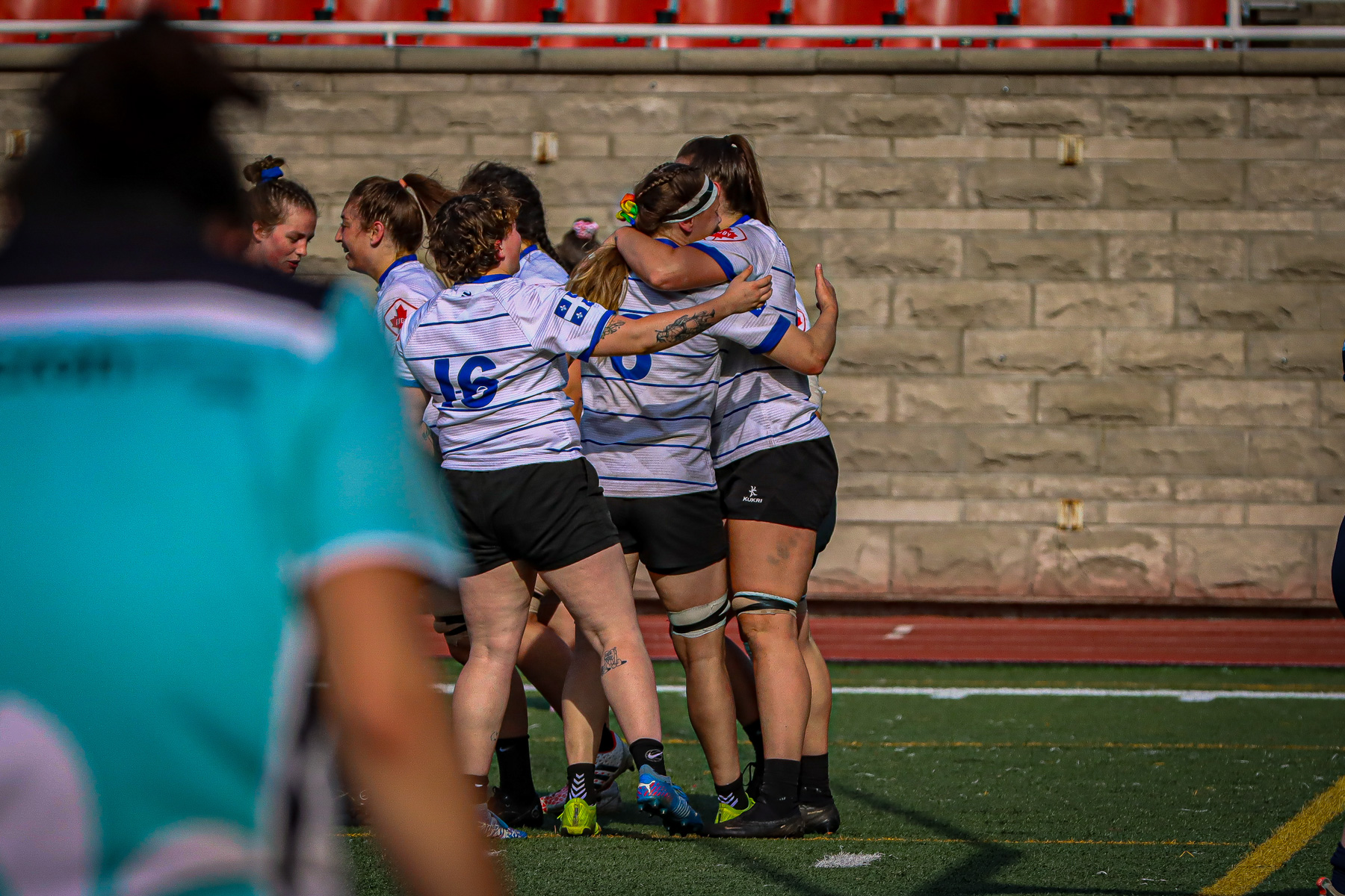  Équipe féminine - Rugby Québec - Ontario Blues (w) - Rugby - QORC-CROQ 2024 - FINALS - QUÉBEC EST (37) VS (13) ONTARIO EST - 1ST POSITION - Reel Mayarts (#QORC24QCEONE16) Photo by: Photo Mayarts | Siuxy Sports 2024-06-01