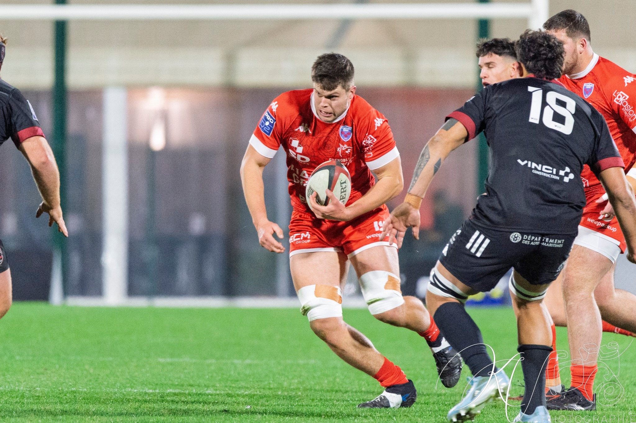 Max CLÉMENT -  Stade niçois - FC Grenoble Rugby - Rugby - FFR 2024 Fed2 - Stade Niçois (18) vs (49) Grenoble Rugby (#FFR24FsSTGFC12) Photo by: Karine Valentin | Siuxy Sports 2024-12-20