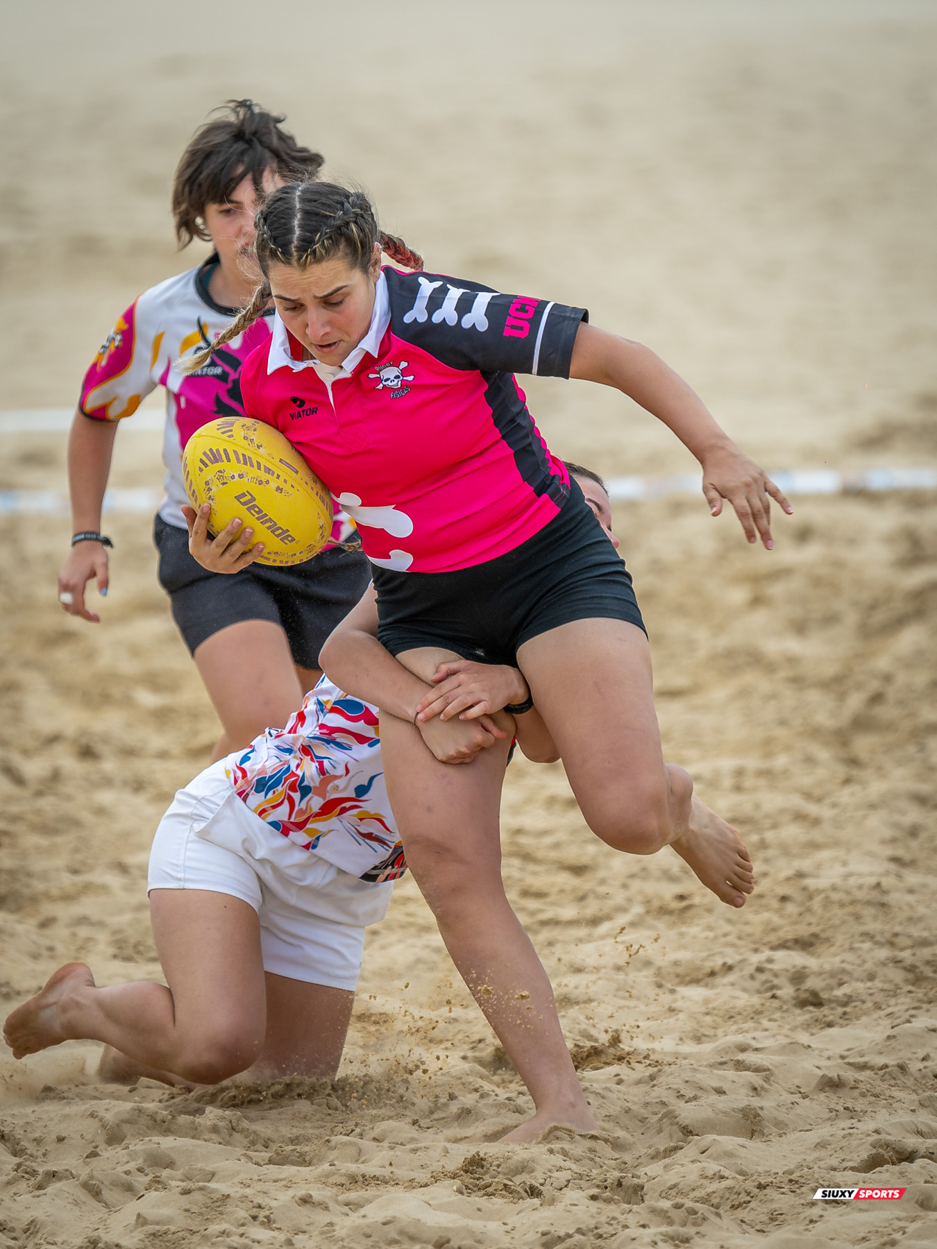  Universitario de Cantabria Rugby Club - Santoña Rugby Club - Rugby Playa - Circuito International del Cantabrico de Rugby Playa - IV Torneo Internacional de Laredo (#2024RugbyPlayaIVLaredo) Photo by: Fredy Monfoto | Siuxy Sports 2024-07-13