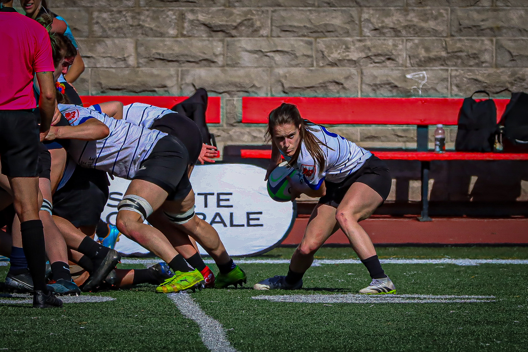  Équipe féminine - Rugby Québec - Ontario Blues (w) - Rugby - QORC-CROQ 2024 - FINALS - QUÉBEC EST (37) VS (13) ONTARIO EST - 1ST POSITION - Reel Mayarts (#QORC24QCEONE16) Photo by: Photo Mayarts | Siuxy Sports 2024-06-01