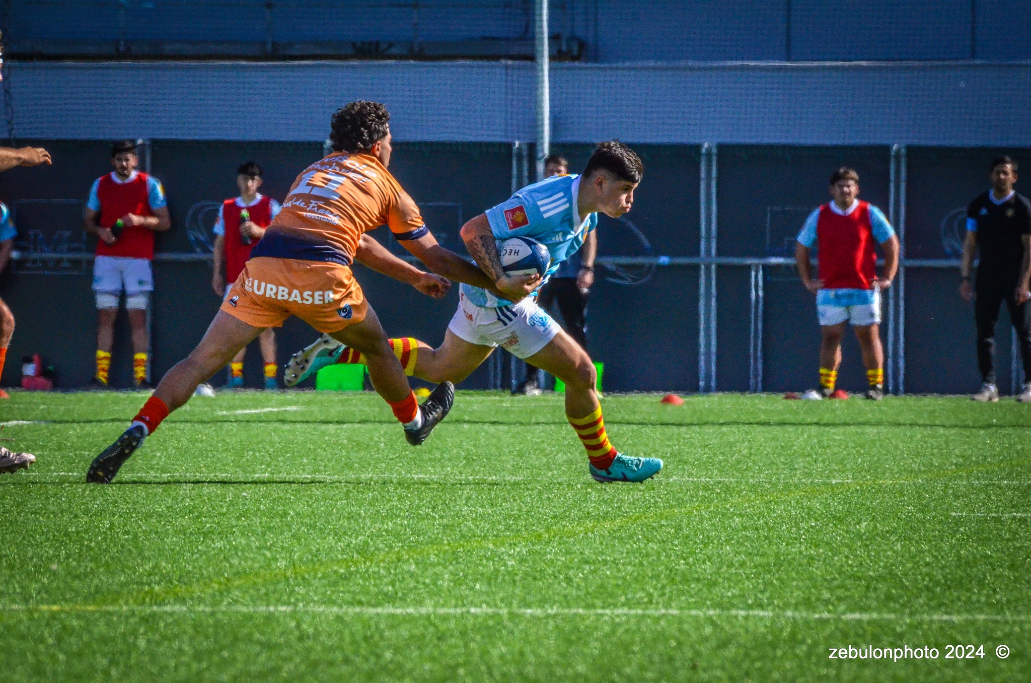  Montpellier Hérault Rugby - US Arlequins Perpignanais - Rugby - 2024 Espoirs - Montpellier (18) vs (7) Perpignan (#ESP24MHRUSAP03) Photo by: Photo Zebulon | Siuxy Sports 2024-03-16