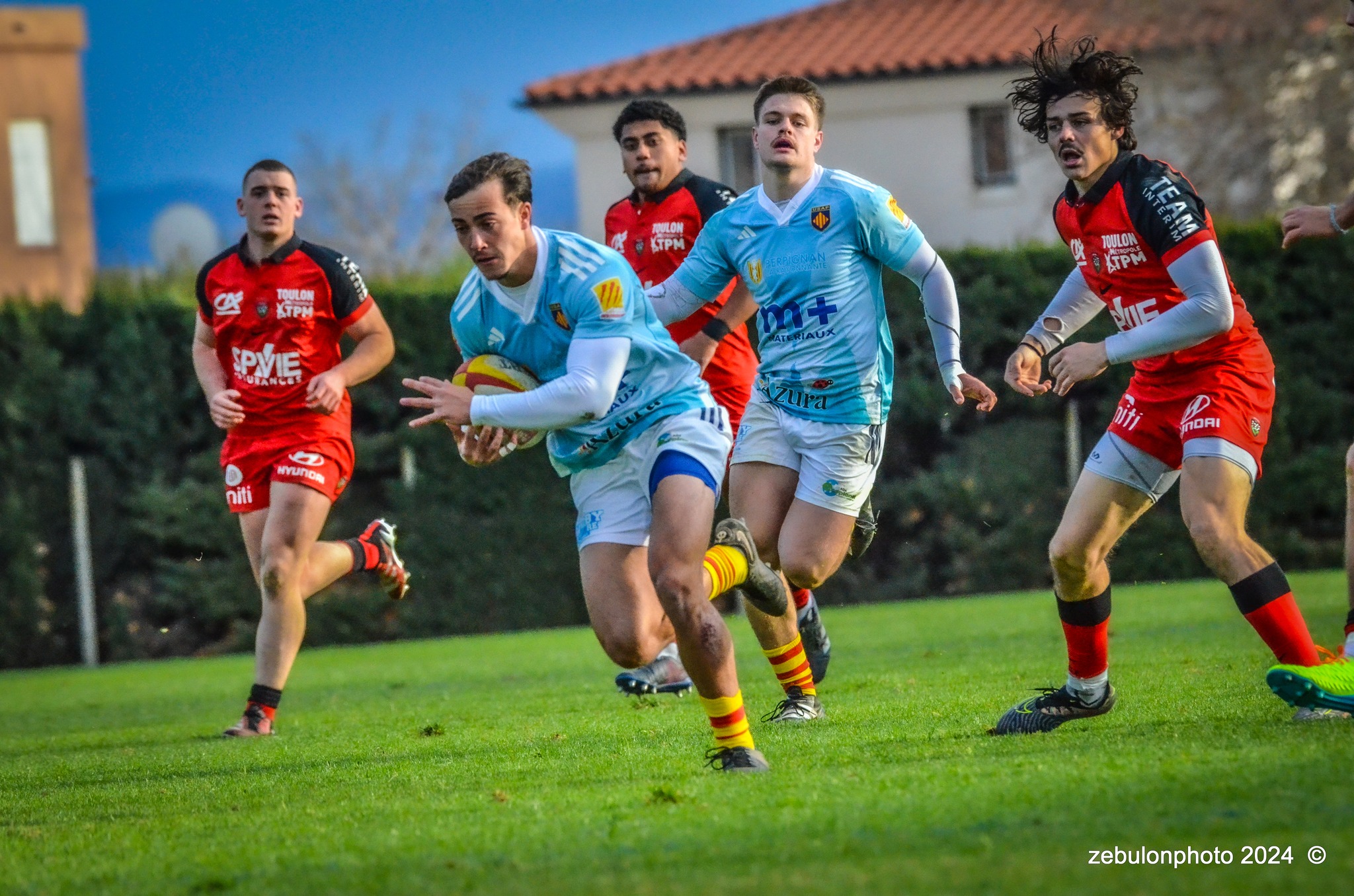  US Arlequins Perpignanais - RC Toulonnais - Rugby - Espoirs - USAP vs RCT (#ESP24USAPRCT02) Photo by: Photo Zebulon | Siuxy Sports 2024-02-10