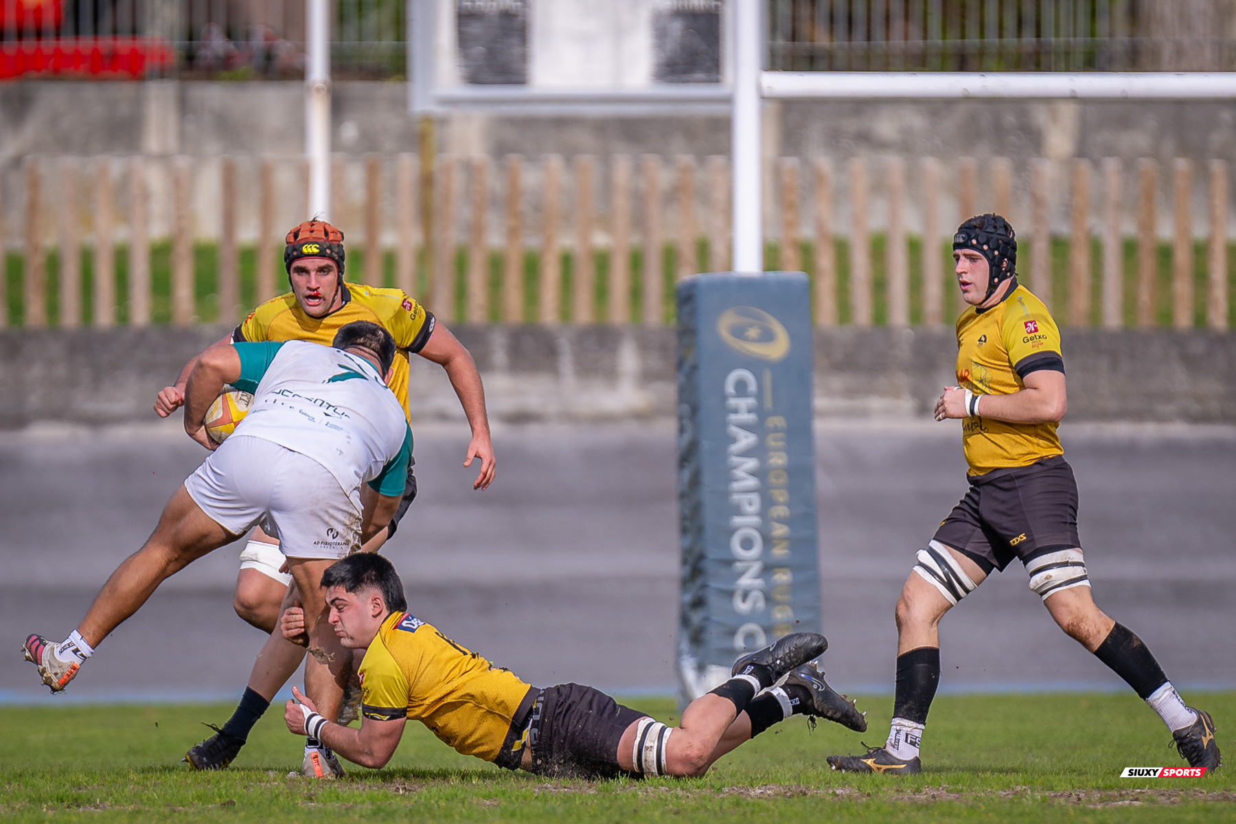 Pablo GOMEZ ROMAN - Iker VIANA DE ARIÑO -  Getxo Artea Rugby Taldea - Rugby Club Valencia - Rugby - FER 2024 - DHB - Getxo RT (14) vs (16) Valencia RC (#FER24DHBGRTVRC01) Photo by: Fredy Monfoto | Siuxy Sports 2024-01-28