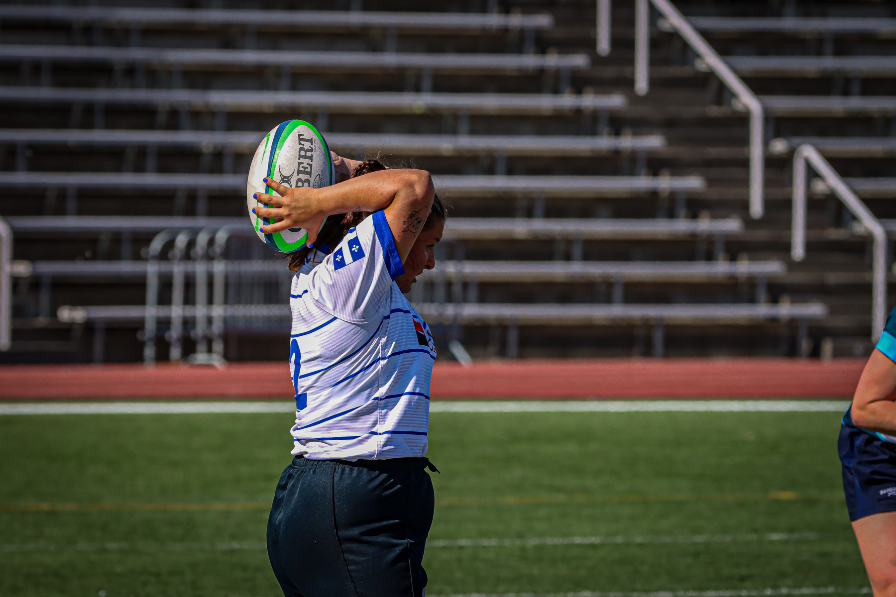  Équipe féminine - Rugby Québec - Ontario Blues (w) - Rugby - QORC-CROQ 2024 - FINALS - QUÉBEC EST (37) VS (13) ONTARIO EST - 1ST POSITION - Reel Mayarts (#QORC24QCEONE16) Photo by: Photo Mayarts | Siuxy Sports 2024-06-01