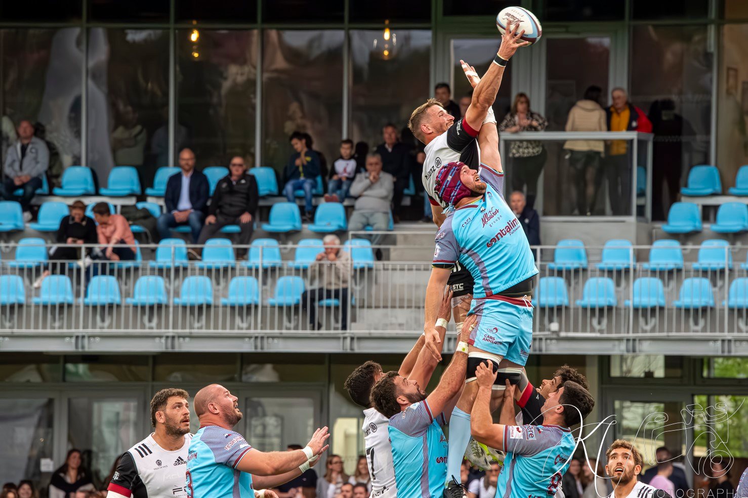  CS Bourgoin-Jallieu - Stade niçois - Rugby - FFR 2024 - National - CS Bourgoin-Jallieu (25) vs (23) Stade Niçois (#FFR24NATCSBJST04) Photo by: Karine Valentin | Siuxy Sports 2024-04-06