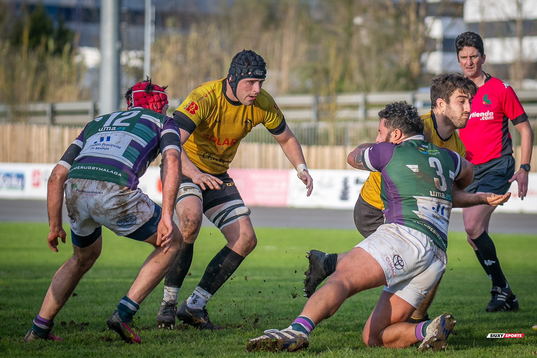 Gonzalo PEREZ AGRASAR - Iker VIANA DE ARIÑO -  Getxo Artea Rugby Taldea - Club Rugby Málaga - Rugby - FER 2024 - DHB - Getxo RT (52) vs (10) CR Malaga (#FER24DGBGETMAL02) Photo by: Fredy Monfoto | Siuxy Sports 2024-02-10