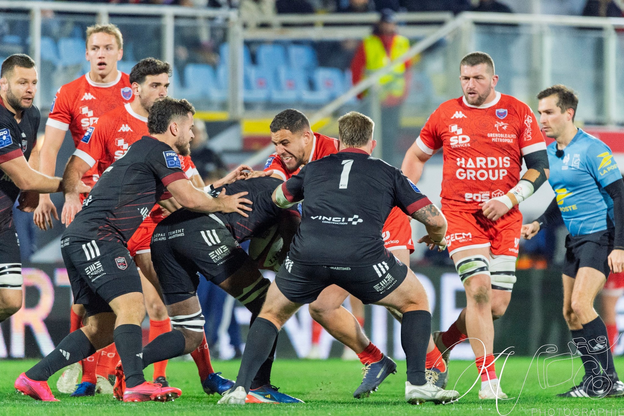  Stade niçois - FC Grenoble Rugby - Rugby - FFR 2024 Fed2 - Stade Niçois (18) vs (49) Grenoble Rugby (#FFR24FsSTGFC12) Photo by: Karine Valentin | Siuxy Sports 2024-12-20