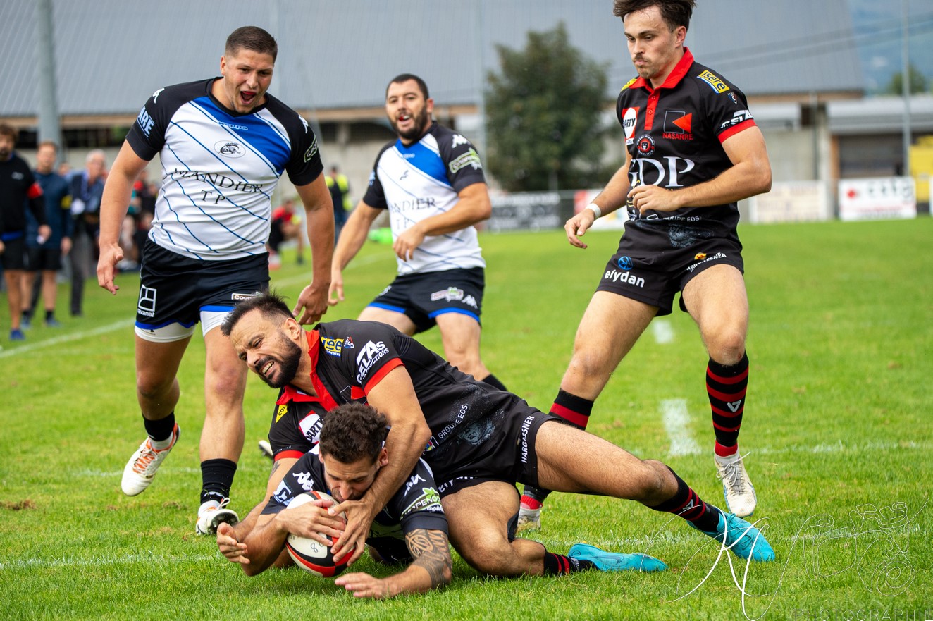  Bièvre Saint-Geoirs RC - US Vinay - Rugby - FFR 2024 Fed2 - Bievre SG vs US Vinay (#FFR24F2BSGUSV09) Photo by: Karine Valentin | Siuxy Sports 2024-09-22