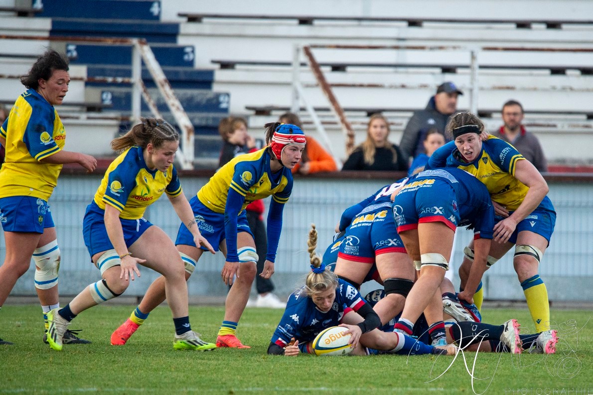  ASM Romagnat rugby féminin - FC Grenoble Rugby - Rugby - FFR 2024 Elite 1 Fém - ASM Romagnat (32) vs (8) Amazones FC Grenoble  (#FFR24E1FASMRFCG11) Photo by: Karine Valentin | Siuxy Sports 2024-11-17
