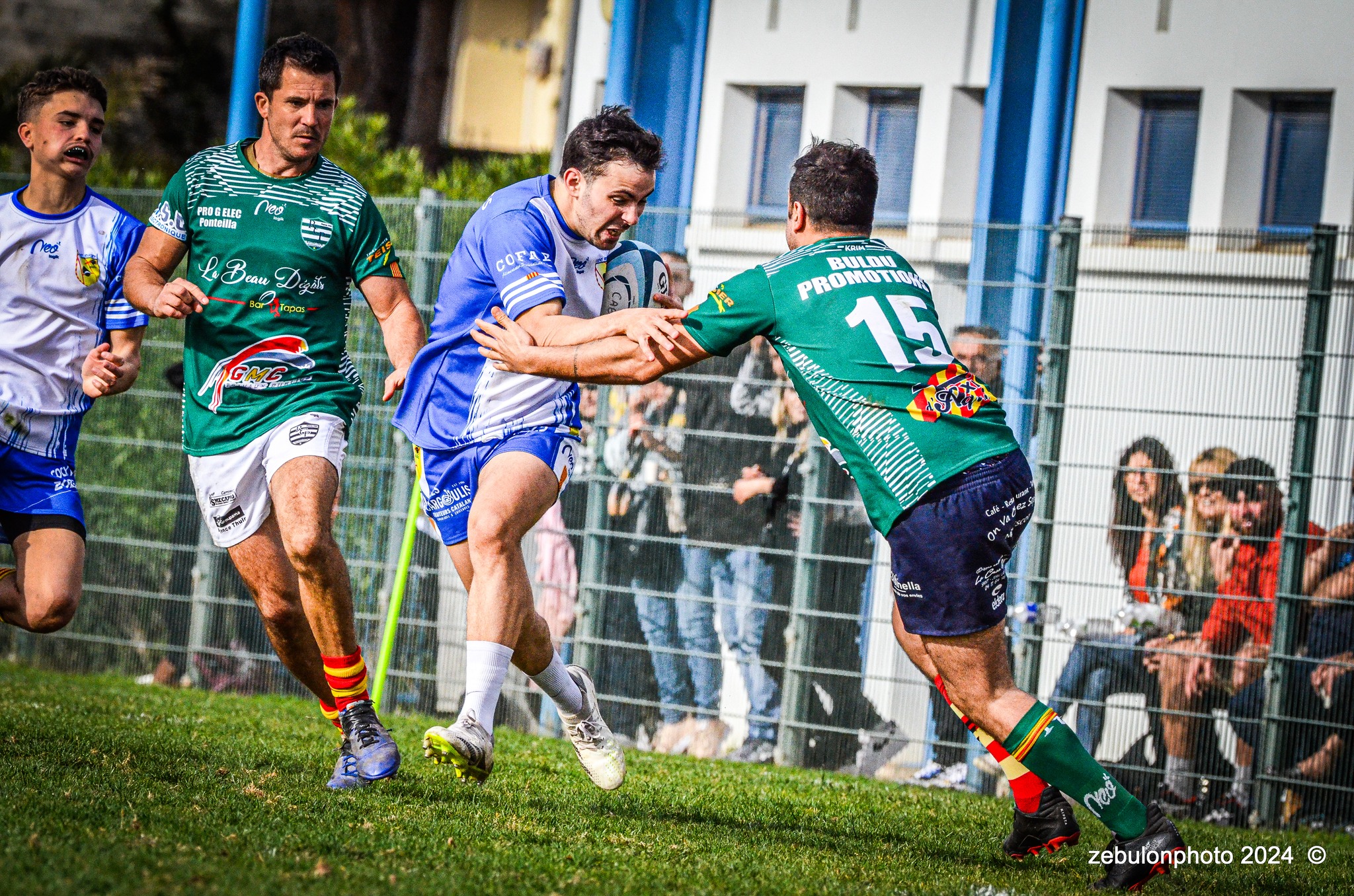  Cabestany Olympique XV - RC Ponteilla - Rugby - FFR Reg3 - Cabestani (15) vs (25) Ponteilla (#FFR24R3CABPON03) Photo by: Photo Zebulon | Siuxy Sports 2024-03-17