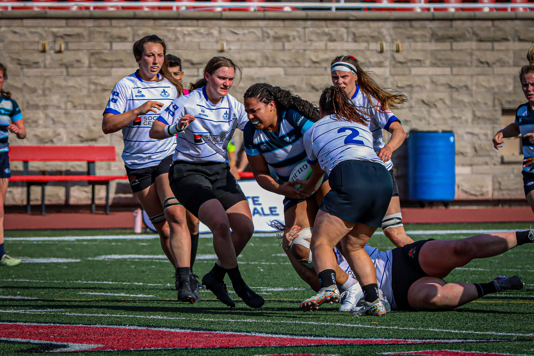  Équipe féminine - Rugby Québec - Ontario Blues (w) - Rugby - QORC-CROQ 2024 - FINALS - QUÉBEC EST (37) VS (13) ONTARIO EST - 1ST POSITION - Reel Mayarts (#QORC24QCEONE16) Photo by: Photo Mayarts | Siuxy Sports 2024-06-01