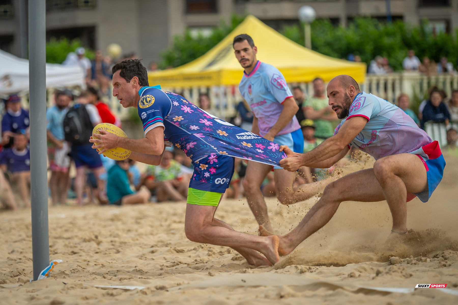  Universitario de Cantabria Rugby Club - Santoña Rugby Club - Rugby Playa - Circuito International del Cantabrico de Rugby Playa - IV Torneo Internacional de Laredo (#2024RugbyPlayaIVLaredo) Photo by: Fredy Monfoto | Siuxy Sports 2024-07-13