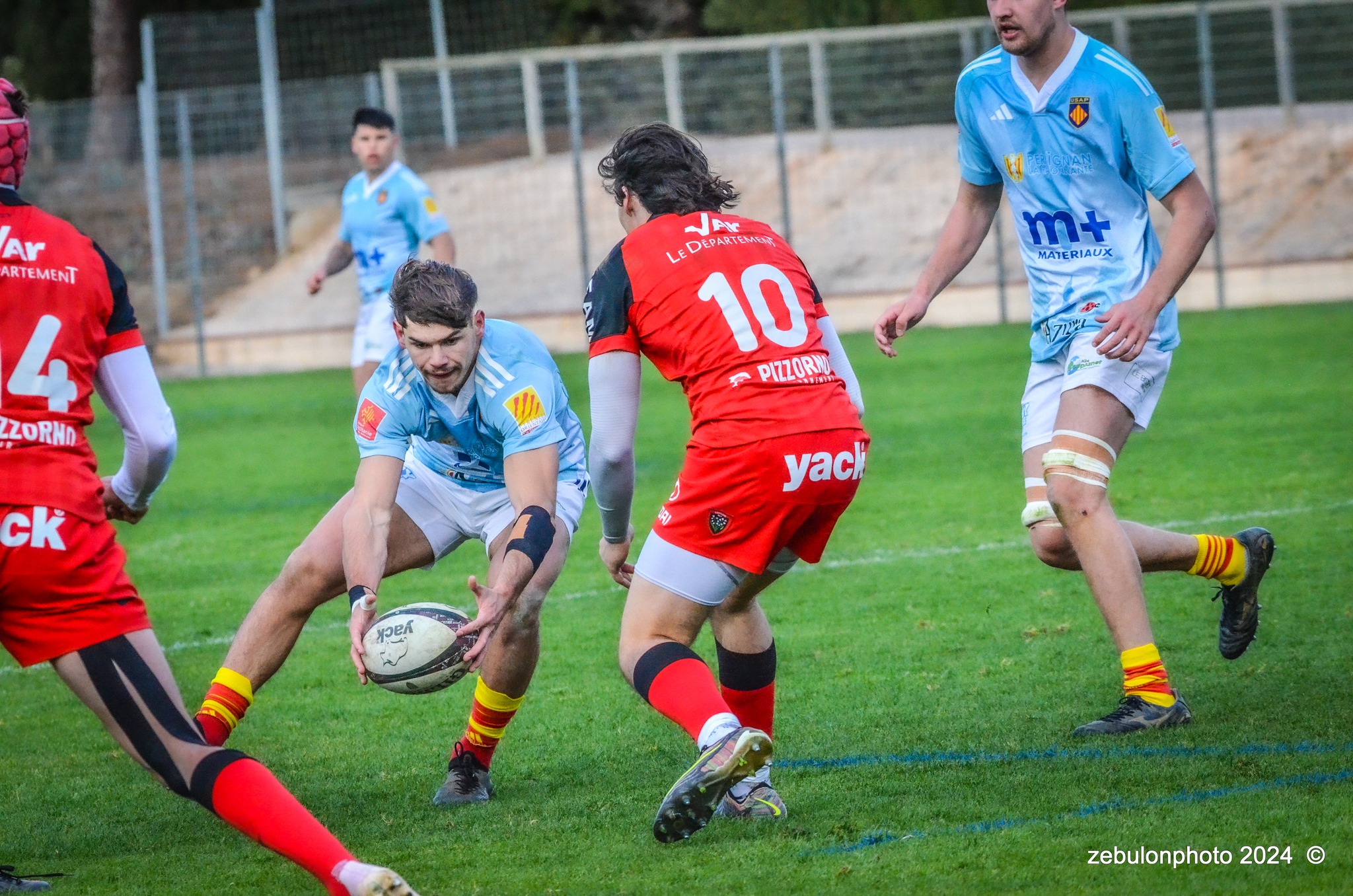  US Arlequins Perpignanais - RC Toulonnais - Rugby - Espoirs - USAP vs RCT (#ESP24USAPRCT02) Photo by: Photo Zebulon | Siuxy Sports 2024-02-10