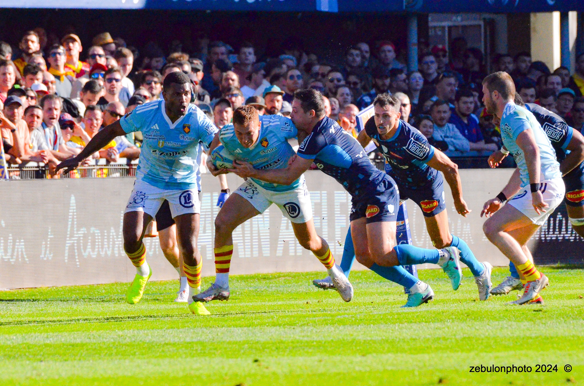  US Arlequins Perpignanais - Racing 92 - Rugby - TOP 14 - Perpignan (26) vs (5) Racing 92 (#TOP1424USAPR9202) Photo by: Photo Zebulon | Siuxy Sports 2024-02-03