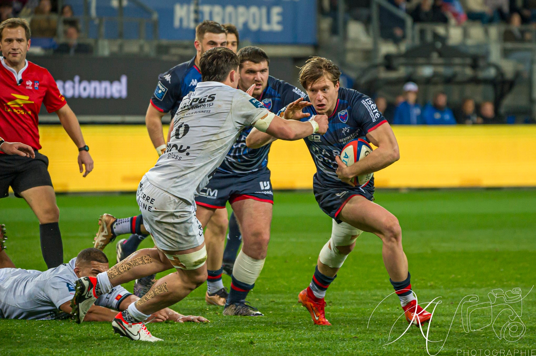 Wilfried HULLEU -  FC Grenoble Rugby - Rouen Normandie Rugby - Rugby - Pro D2 - FC Grenoble (43) vs (16) Rouen (#PD224FCGRNR03) Photo by: Karine Valentin | Siuxy Sports 2024-03-01