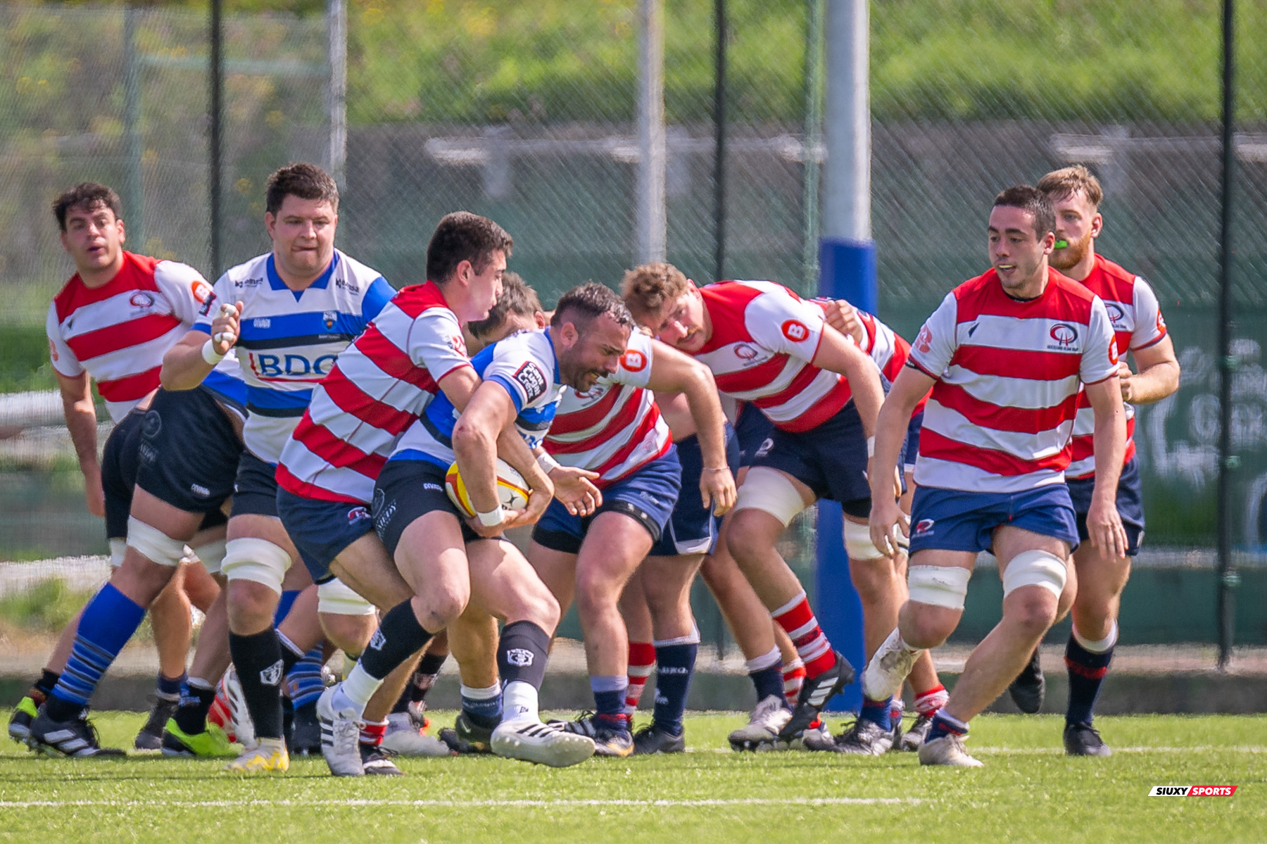 Antonio ALONSO GOMEZ - Franco PODGAETZKY -  Universitario Bilbao Rugby - Club de Rugby Sant Cugat - Rugby - FER 2024 - DHB - Universitario Bilbao Rugby (34) VS (31) Club de Rugby Sant Cugat (#FER24UBRSCG04) Photo by: Fredy Monfoto | Siuxy Sports 2024-04-14