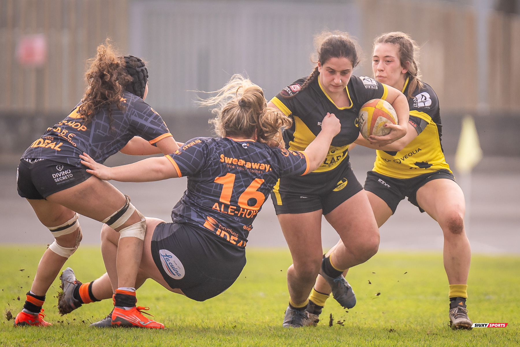  Getxo Artea Rugby Taldea - Club de Rugby Les Abelles - Rugby - FER 2024 - DHB F - Getxo Neskak Rt (19) vs (10) Les Abelles (#FER24DHBGNABE02) Photo by: Fredy Monfoto | Siuxy Sports 2024-02-04