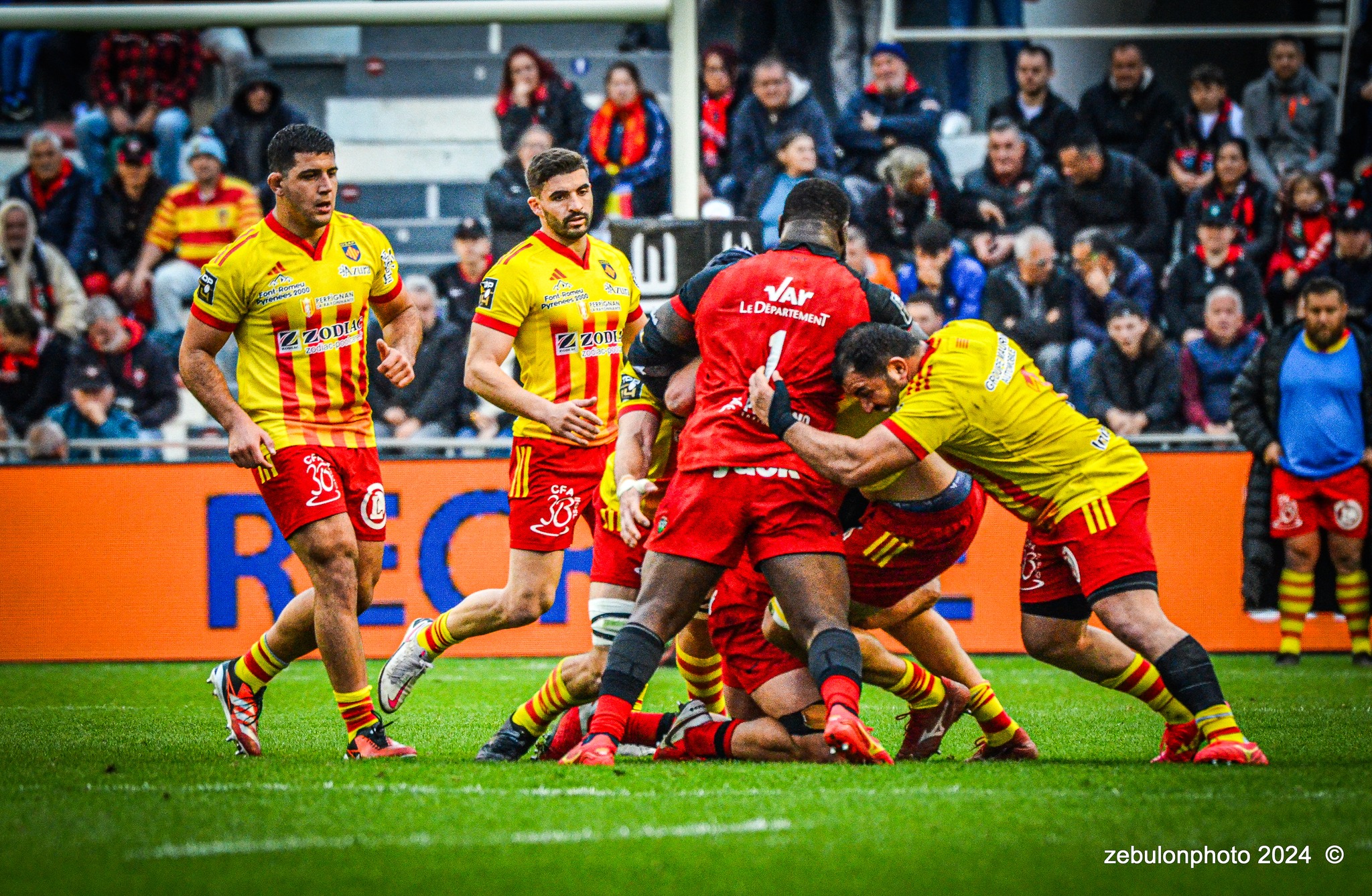  RC Toulonnais - US Arlequins Perpignanais - Rugby - TOP 14 - Toulon (44) vs (22) Perpignan (#TOP1424RCTUSAP03) Photo by: Photo Zebulon | Siuxy Sports 2024-03-02