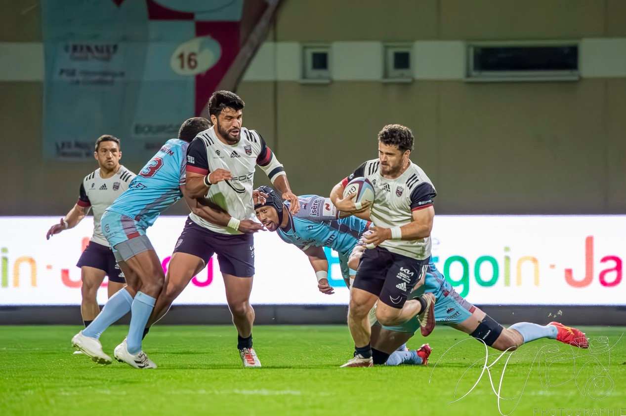  CS Bourgoin-Jallieu - Stade niçois - Rugby - FFR 2024 - National - CS Bourgoin-Jallieu (25) vs (23) Stade Niçois (#FFR24NATCSBJST04) Photo by: Karine Valentin | Siuxy Sports 2024-04-06