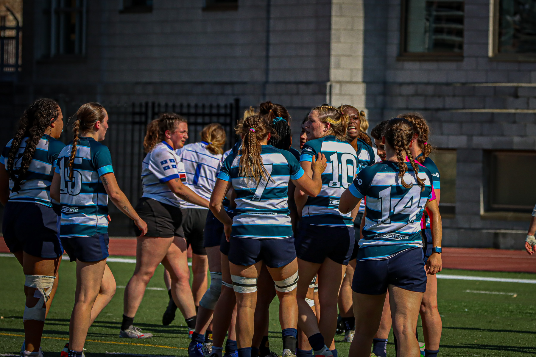  Équipe féminine - Rugby Québec - Ontario Blues (w) - Rugby - QORC-CROQ 2024 - FINALS - QUÉBEC EST (37) VS (13) ONTARIO EST - 1ST POSITION - Reel Mayarts (#QORC24QCEONE16) Photo by: Photo Mayarts | Siuxy Sports 2024-06-01