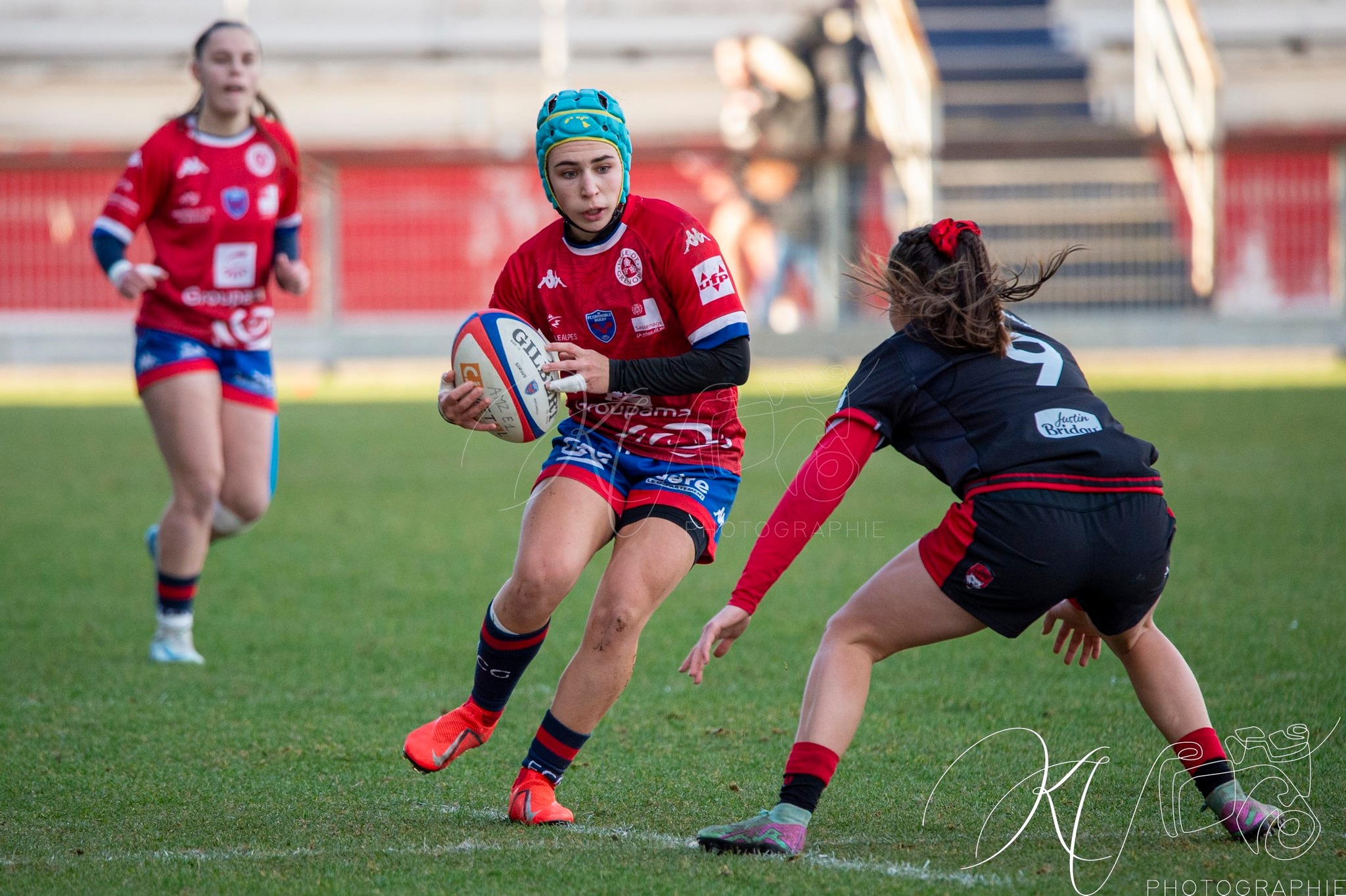  FC Grenoble Rugby - Lyon Olympique Universitaire - Rugby - FFR 2024 - Elite 1 Fém - FCG Amazones (8) vs (5) LOU (#FFR24E1FFCGLOU12) Photo by: Karine Valentin | Siuxy Sports 2024-12-14