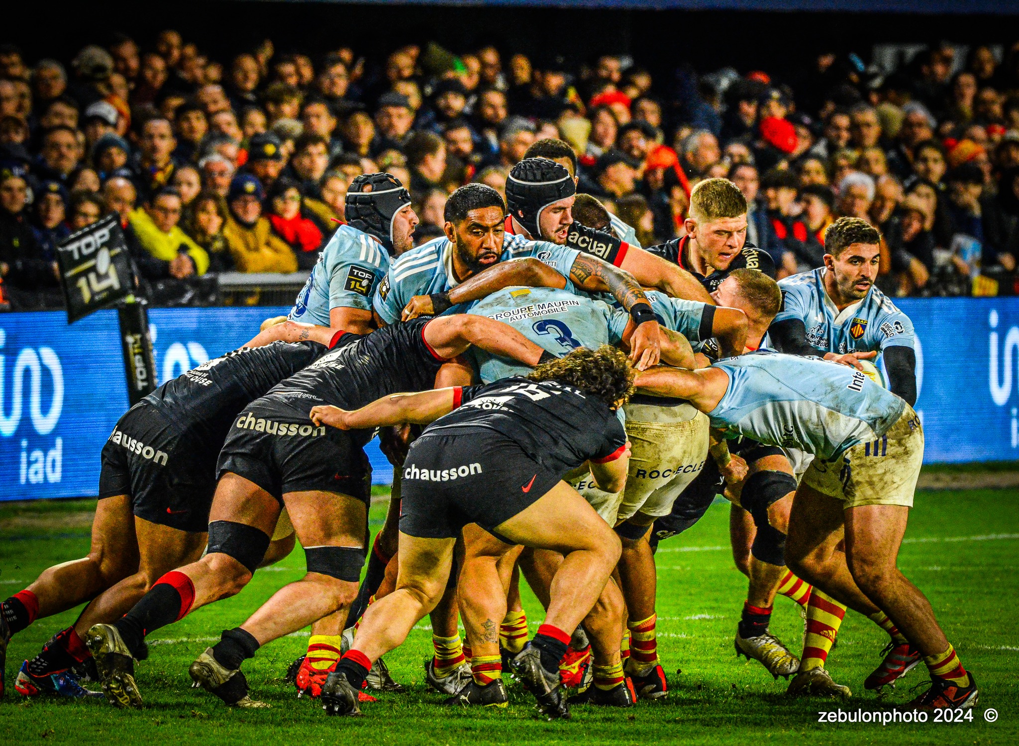  US Arlequins Perpignanais - RC Toulonnais - Rugby - TOP 14 - Perpignan (27) vs (17) RC Toulonnais (#TOP1424USAPRCT03) Photo by: Photo Zebulon | Siuxy Sports 2024-03-09