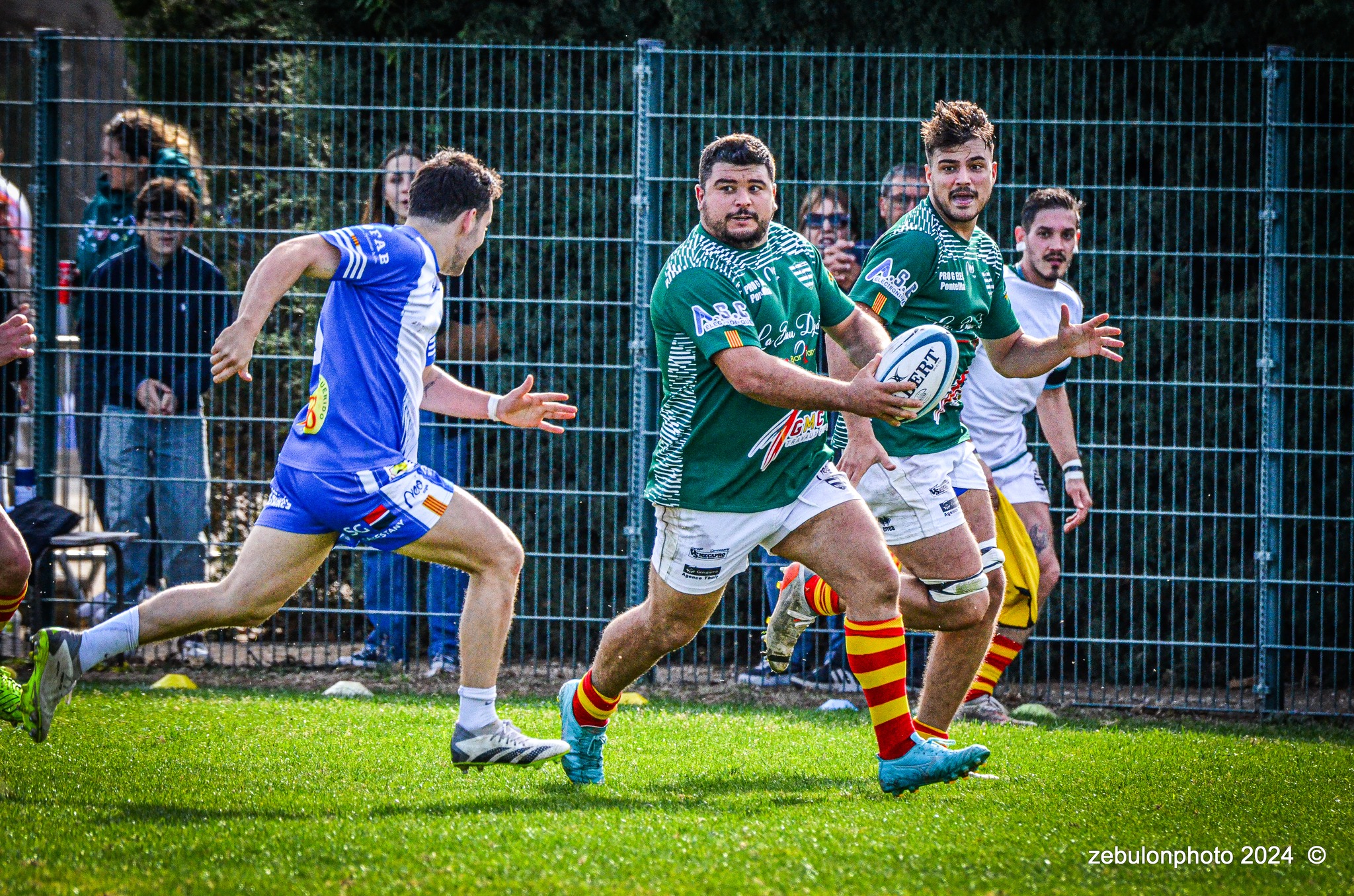  Cabestany Olympique XV - RC Ponteilla - Rugby - FFR Reg3 - Cabestani (15) vs (25) Ponteilla (#FFR24R3CABPON03) Photo by: Photo Zebulon | Siuxy Sports 2024-03-17