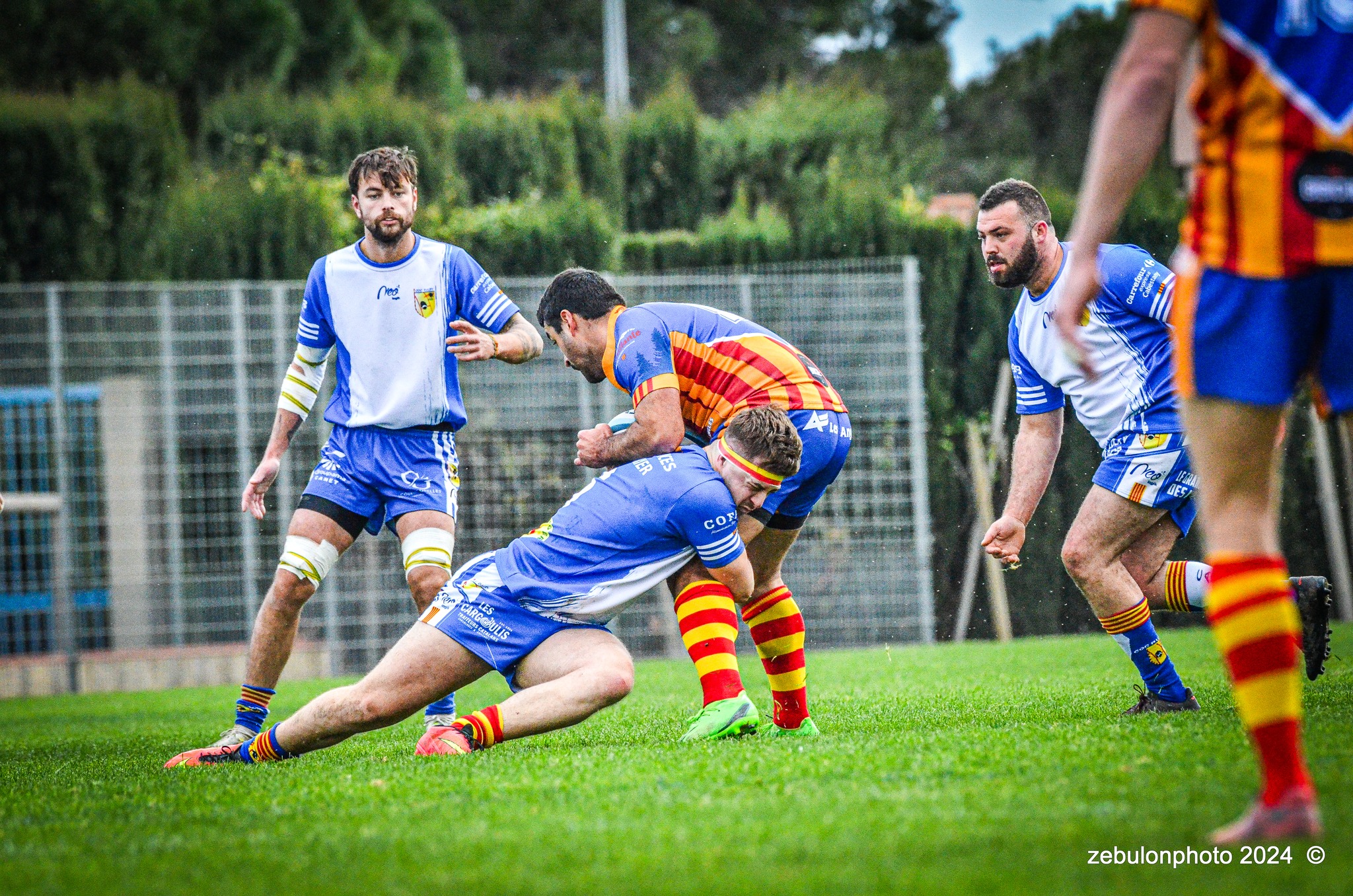  Cabestany Olympique XV - Rugby Athlétique Cerdagne Capcir - Rugby - Ligue Occitanie - Cabestany vs Cerdagne Capcir (#LO24CABRACC01) Photo by: Photo Zebulon | Siuxy Sports 2024-01-27