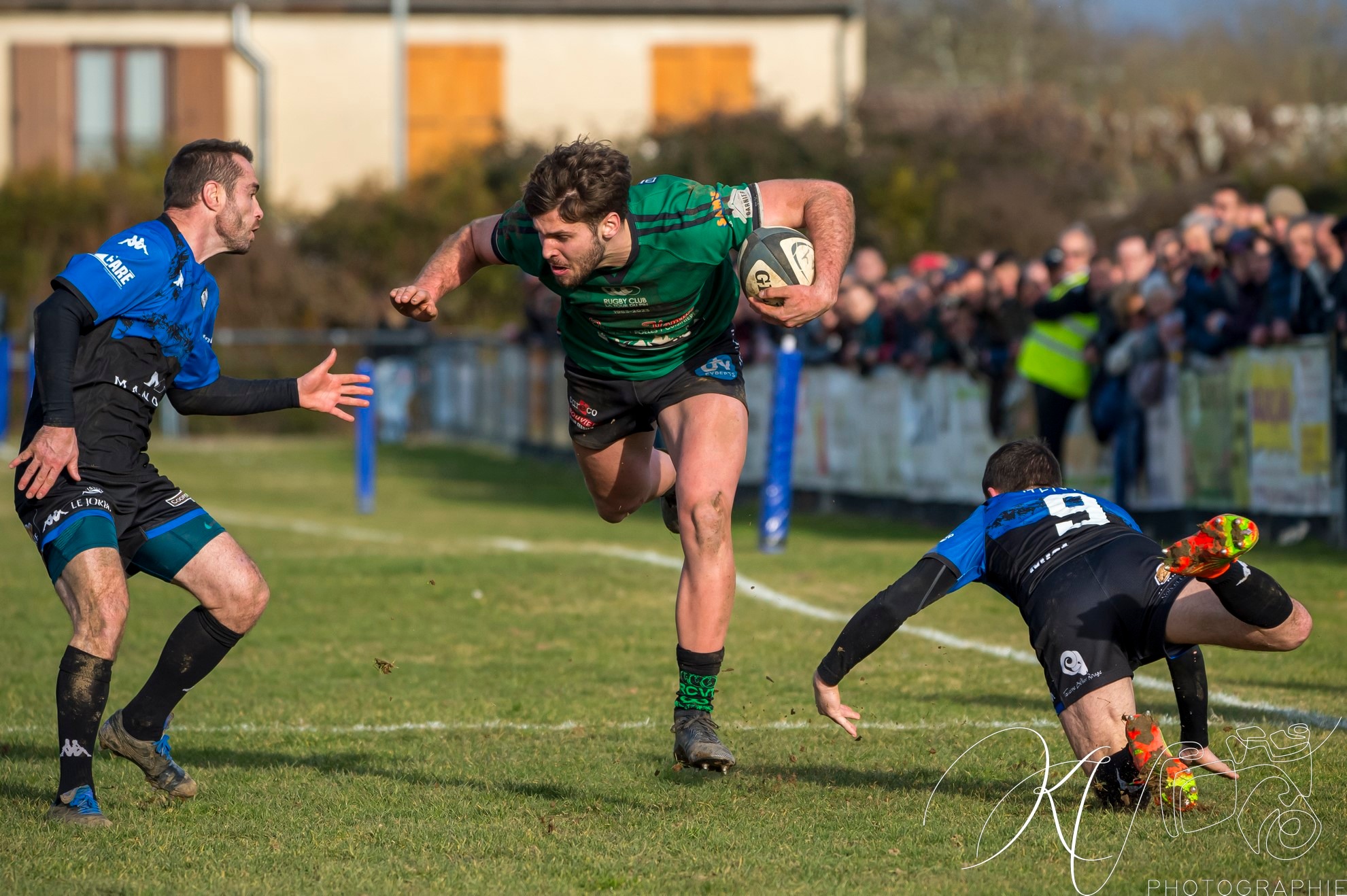  US Vinay - Rugby Club des Vallons de la Tour - Rugby - FED2 2024 - US Vinay (34) vs (25) RC des Vallons de la Tour (#FED224USVVDT01) Photo by: Karine Valentin | Siuxy Sports 2024-01-28
