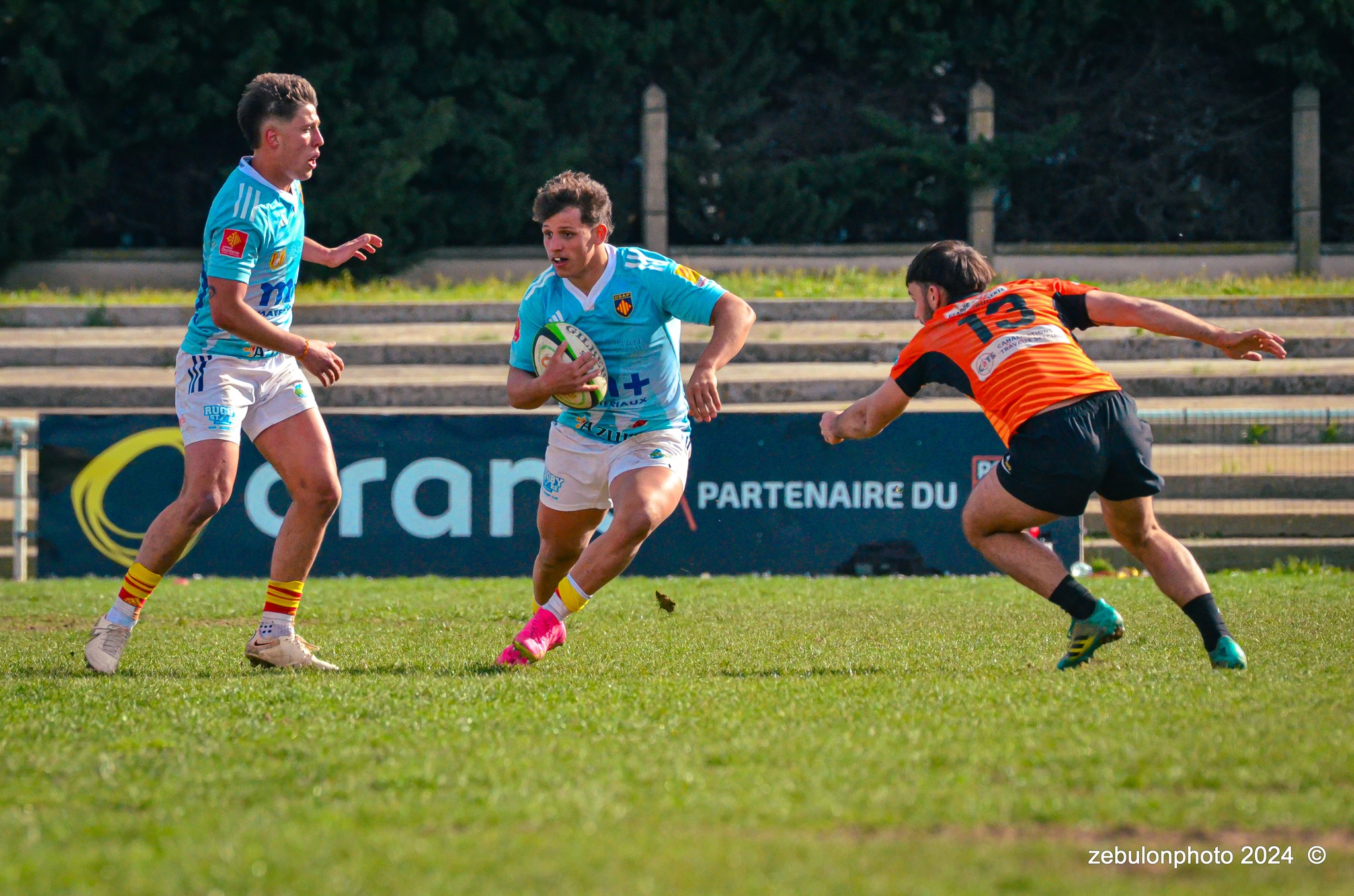  Racing Club Narbonnais - US Arlequins Perpignanais - Rugby - Espoirs - Narbonne vs USAP (#ESP24RCNUSAP02) Photo by: Photo Zebulon | Siuxy Sports 2024-02-17