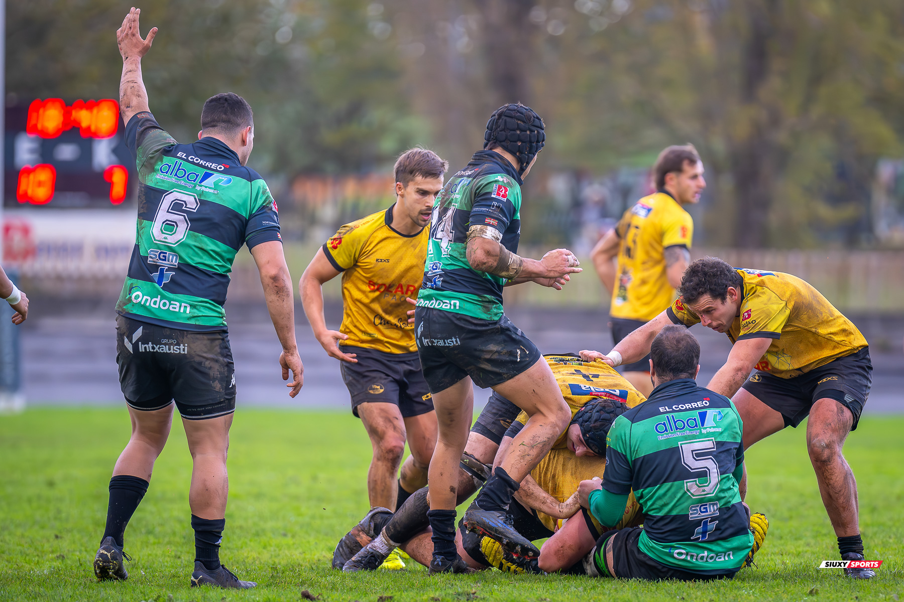 Martin CHAVEZ - Juan Cruz RODRIGUEZ HERRERA -  Getxo Artea Rugby Taldea - Gernika Rugby Taldea - Rugby - FER 2023 - DHB - Getxo Artea RT (24) vs (20) Universitario Bilbao Rugby (#FER23DHBGETGER11) Photo by: Fredy Monfoto | Siuxy Sports 2023-11-25