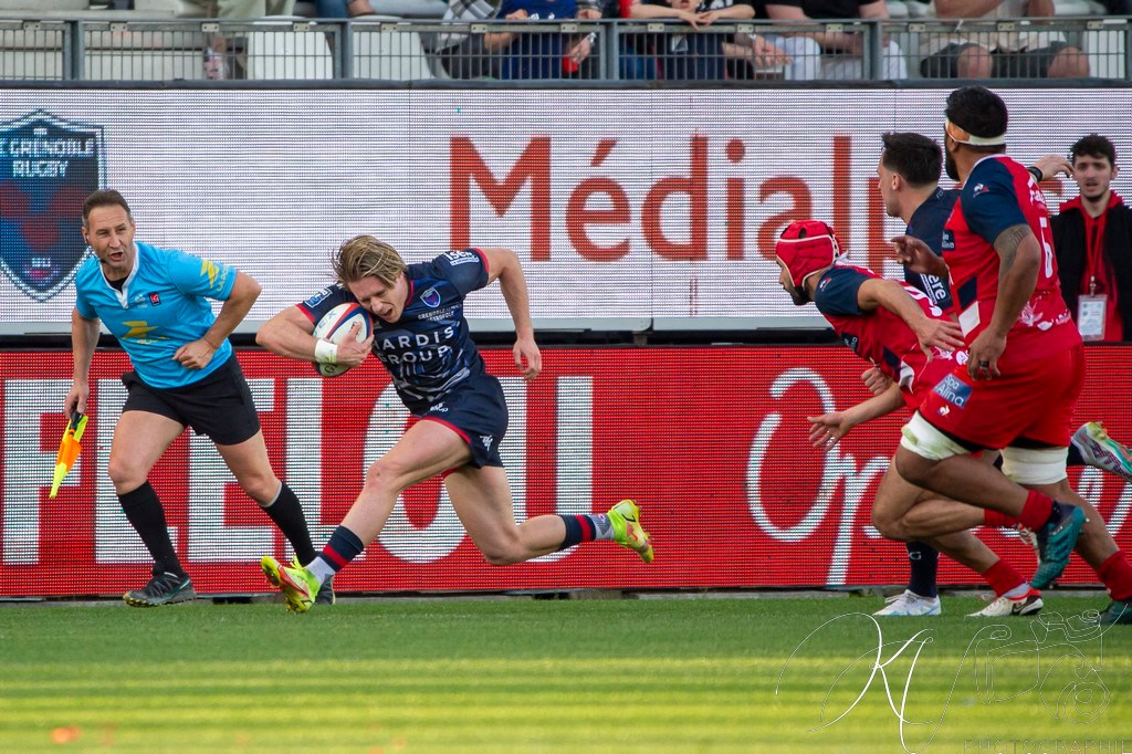 Wilfried HULLEU -  FC Grenoble Rugby - Stade Aurillacois - Rugby - FFR - 2024 PRO D2 - FC Grenoble (55) vs (10) Aurillac (#PD224T14FCGAUR04) Photo by: Karine Valentin | Siuxy Sports 2024-04-12