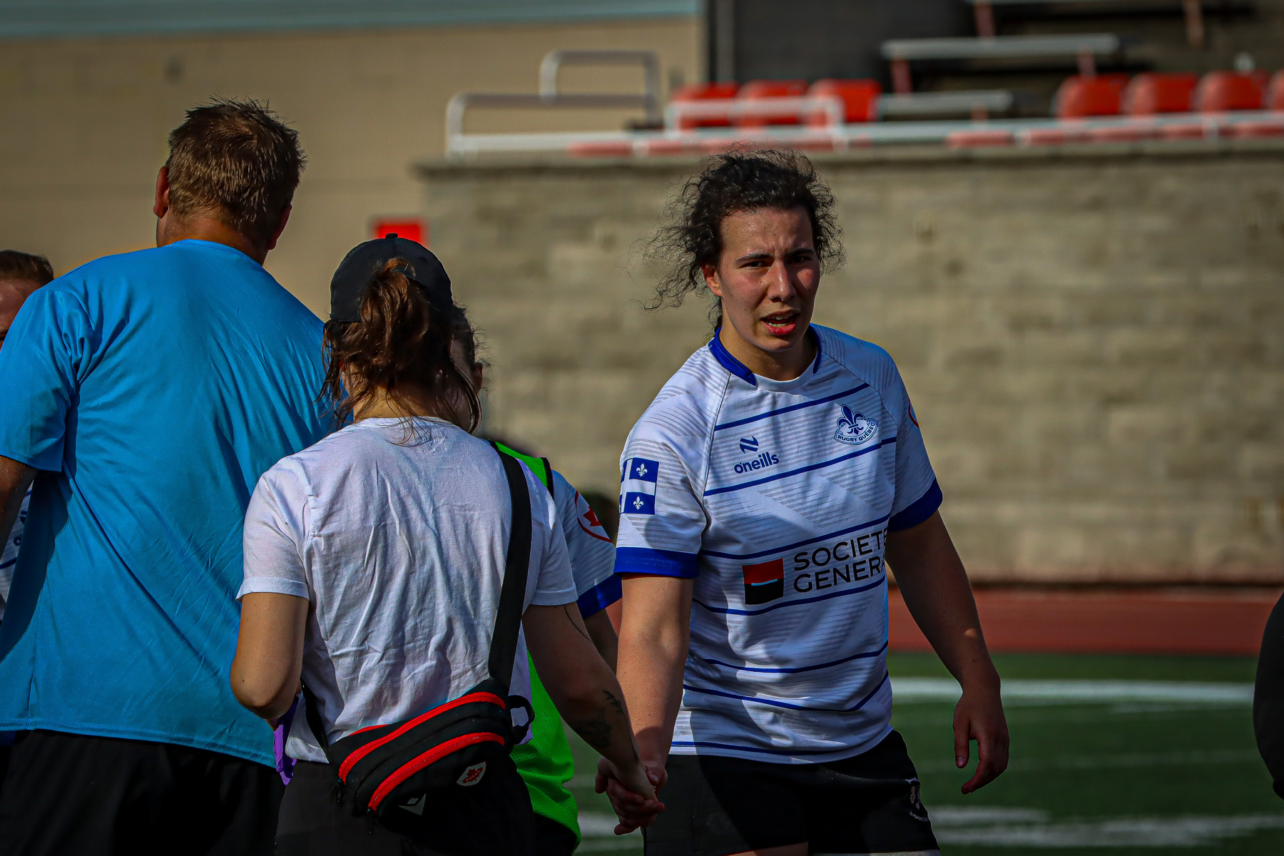 Équipe féminine - Rugby Québec - Ontario Blues (w) - Rugby - QORC-CROQ 2024 - FINALS - QUÉBEC EST (37) VS (13) ONTARIO EST - 1ST POSITION - Reel Mayarts (#QORC24QCEONE16) Photo by: Photo Mayarts | Siuxy Sports 2024-06-01