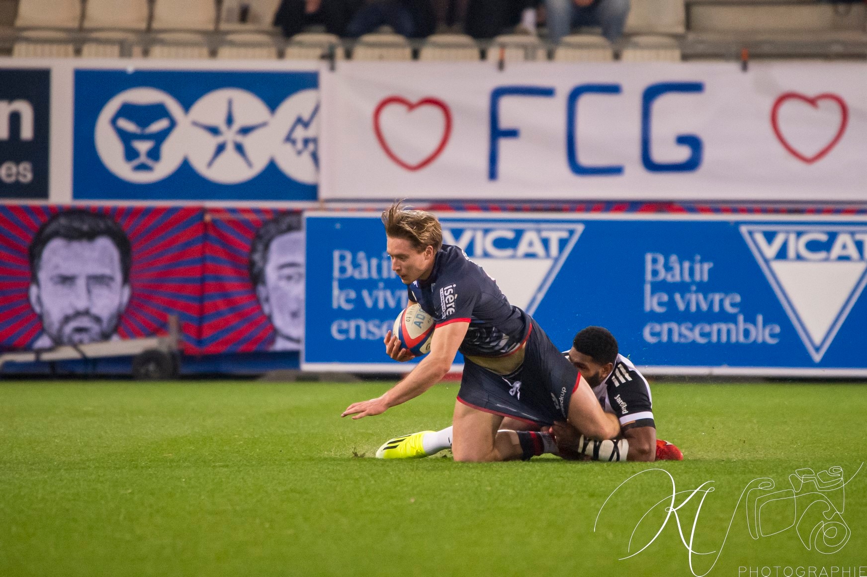 Hugo TROUILLOUD -  FC Grenoble Rugby - CA Brive - Rugby - Pro D2 - FC Grenoble (40) vs (29) CA Brive (#PD224FCGBRI02) Photo by: Karine Valentin | Siuxy Sports 2024-02-15