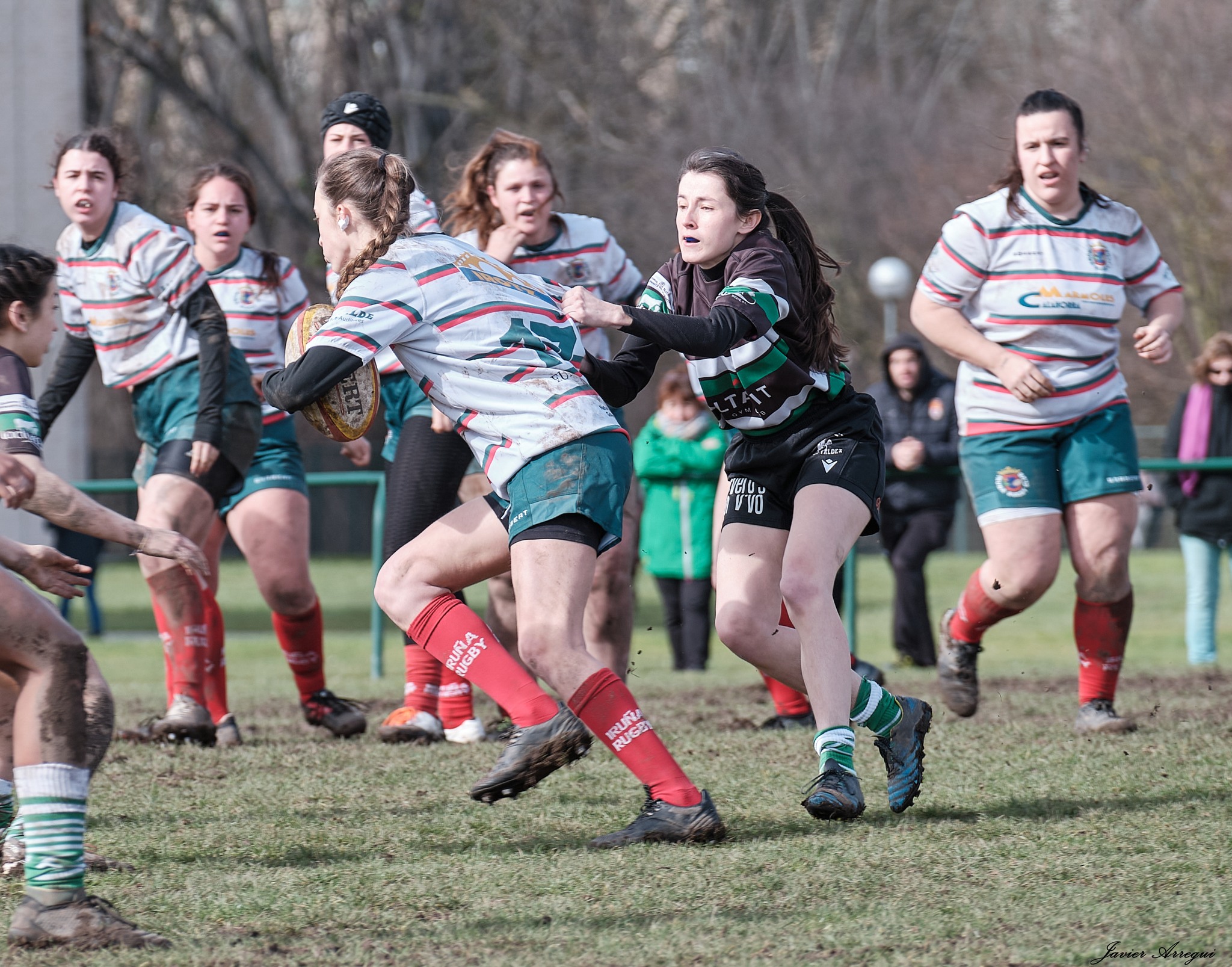  La Única Rugby Taldea - Iruña Rugby Club - Rugby - FER 2024 - La Unica RT vs Iruña Rugby Club - Neskak (#FER24UNIIRU02) Photo by: Javier Arregui | Siuxy Sports 2024-02-10
