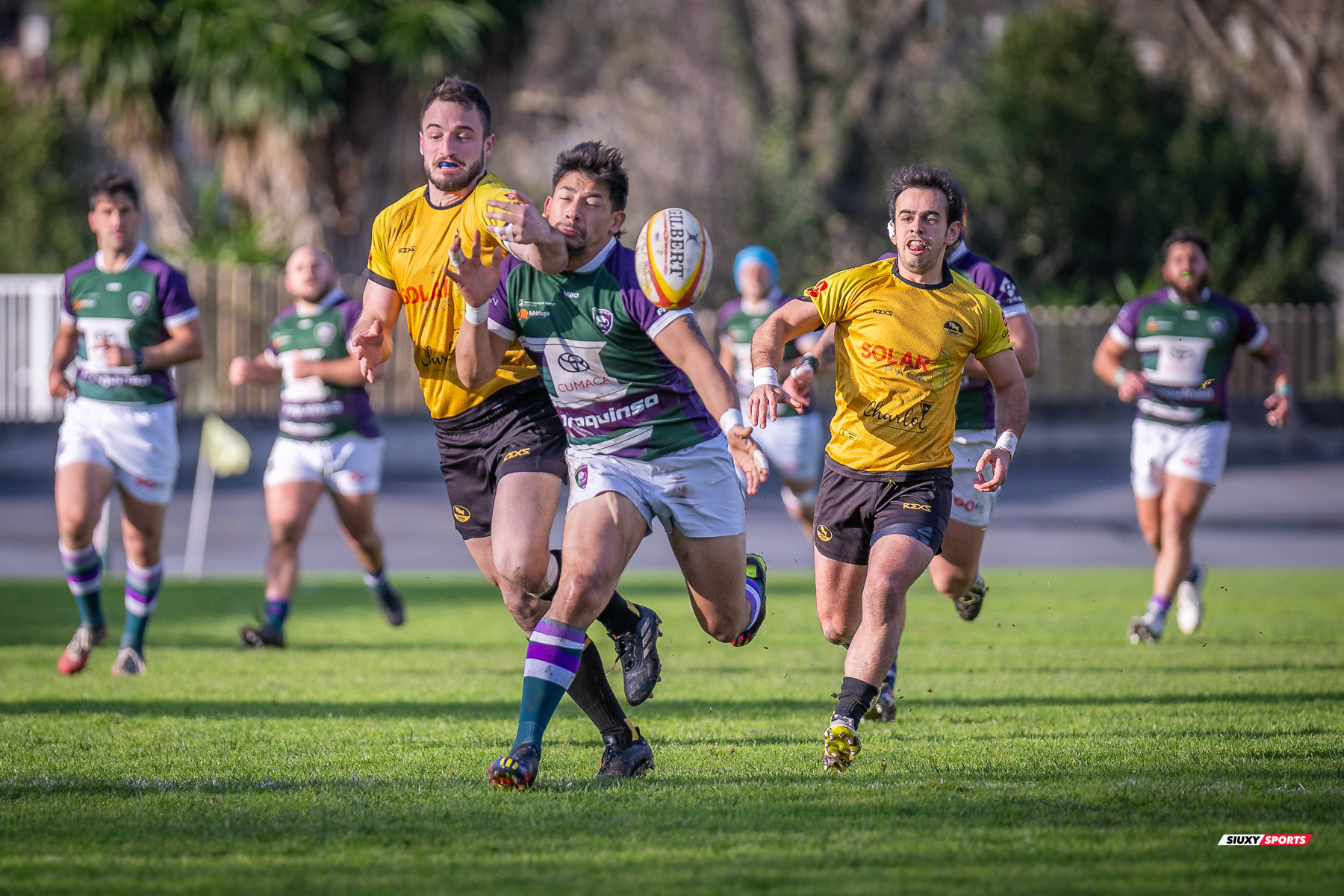 Jon Ander CALVO DE LA QUINTANA - Pablo NOLASCO PEREZ -  Getxo Artea Rugby Taldea - Club Rugby Málaga - Rugby - FER 2024 - DHB - Getxo RT (52) vs (10) CR Malaga (#FER24DGBGETMAL02) Photo by: Fredy Monfoto | Siuxy Sports 2024-02-10