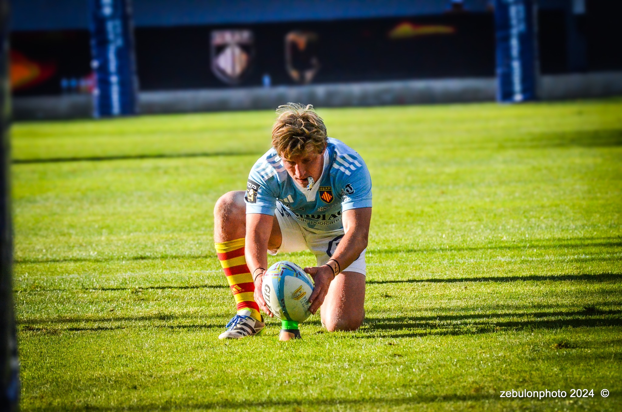 US Arlequins Perpignanais - Lyon Olympique Universitaire - Rugby - FFR 2024 - TOP14 - USAP (51) VS (20) LOU (#FFR24T14USALOU04) Photo by: Photo Zebulon | Siuxy Sports 2024-04-20
