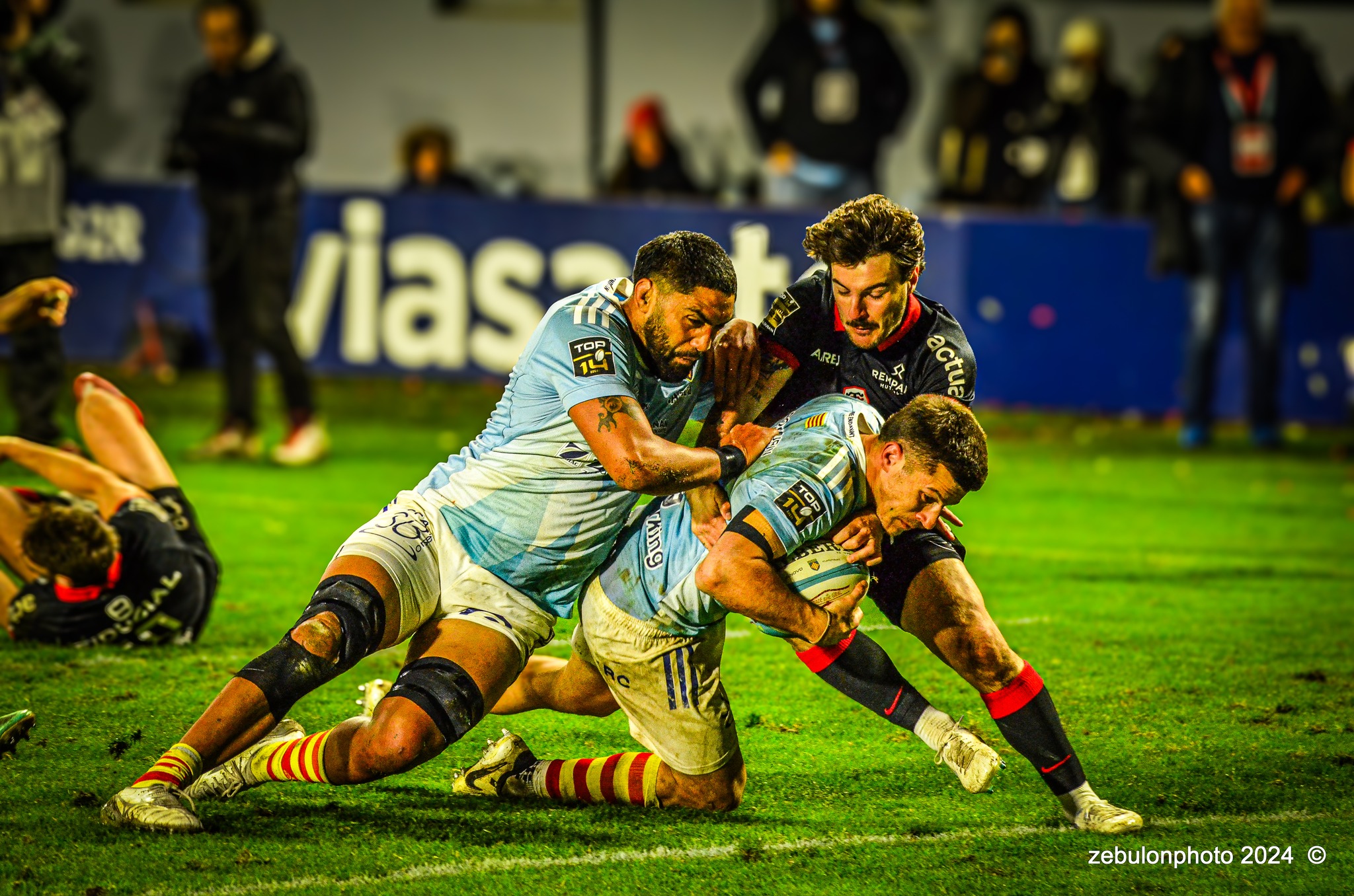  US Arlequins Perpignanais - RC Toulonnais - Rugby - TOP 14 - Perpignan (27) vs (17) RC Toulonnais (#TOP1424USAPRCT03) Photo by: Photo Zebulon | Siuxy Sports 2024-03-09