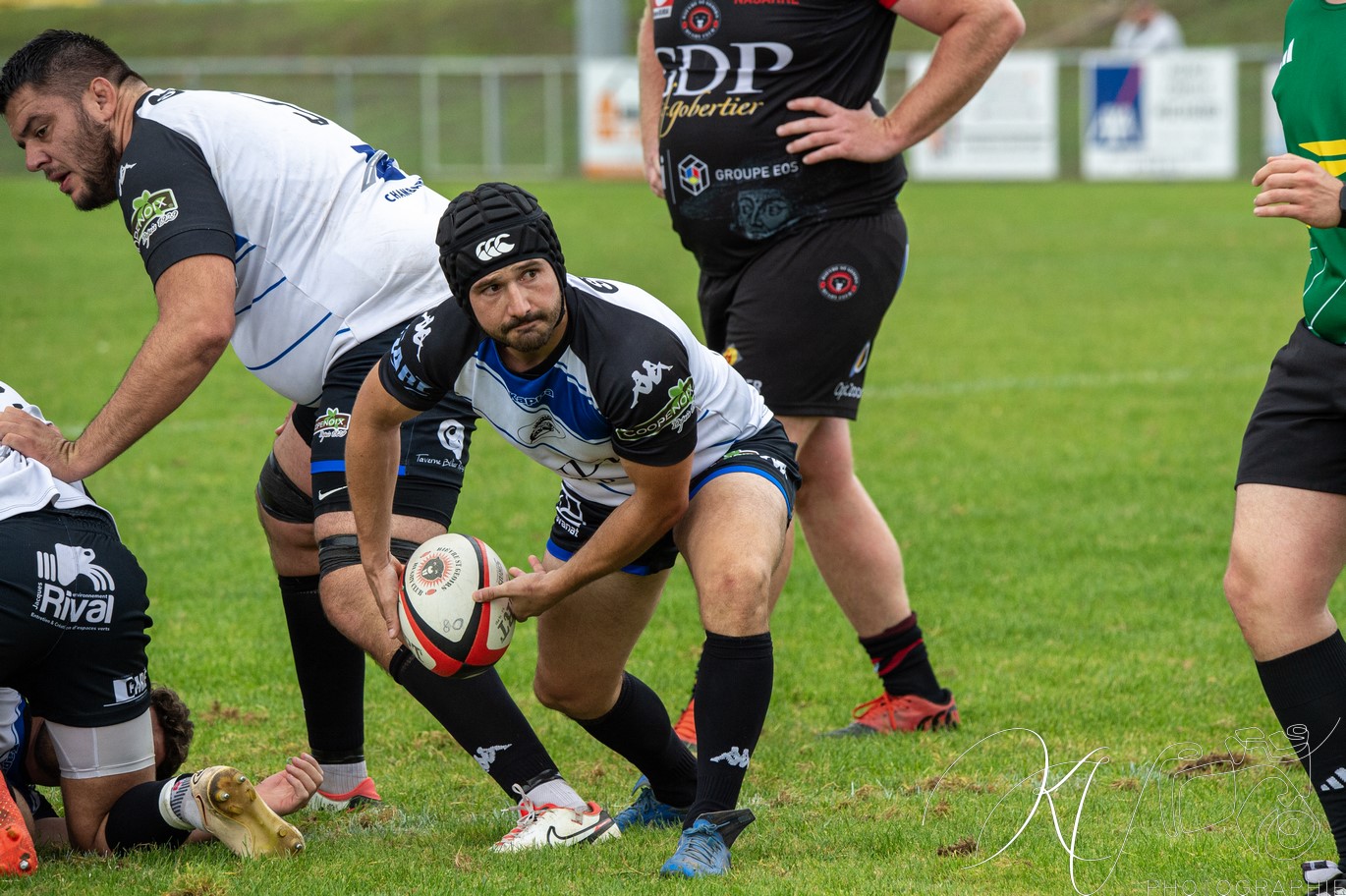 Bièvre Saint-Geoirs RC - US Vinay - Rugby - FFR 2024 Fed2 - Bievre SG vs US Vinay (#FFR24F2BSGUSV09) Photo by: Karine Valentin | Siuxy Sports 2024-09-22
